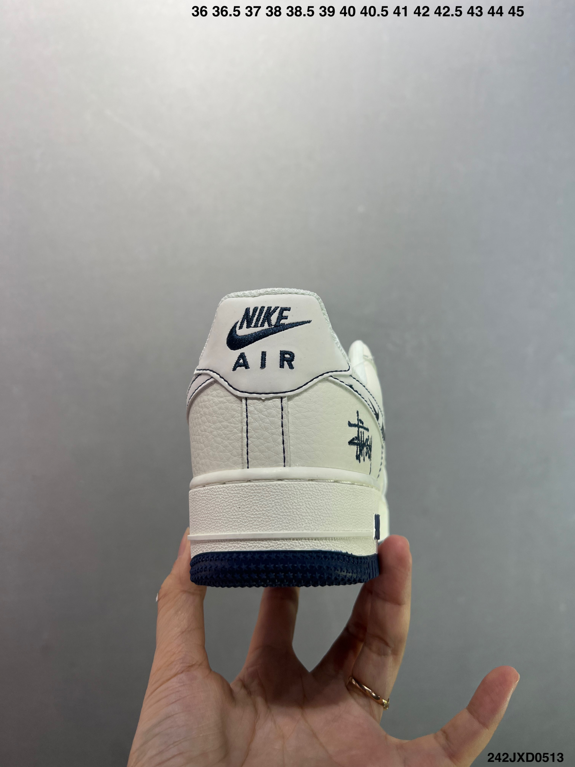 Nike Air Force 1 '07 Low Stussy Collab Sneakers - Cream/Navy, All Sizes 5 i1747070310757 2591 0 3