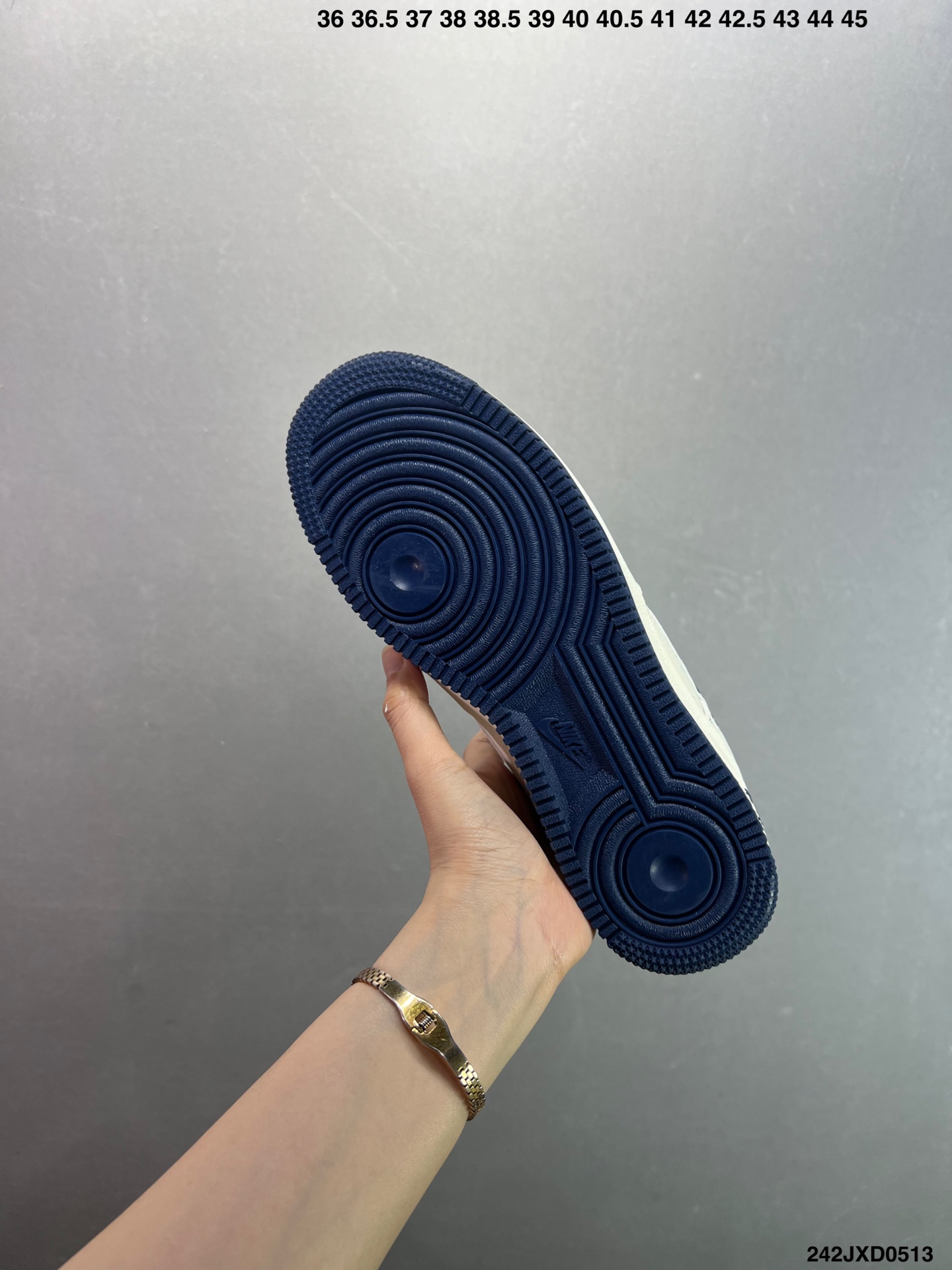 Nike Air Force 1 '07 Low Stussy Collab Sneakers - Cream/Navy, All Sizes 8 i1747070311104 8966 0 6