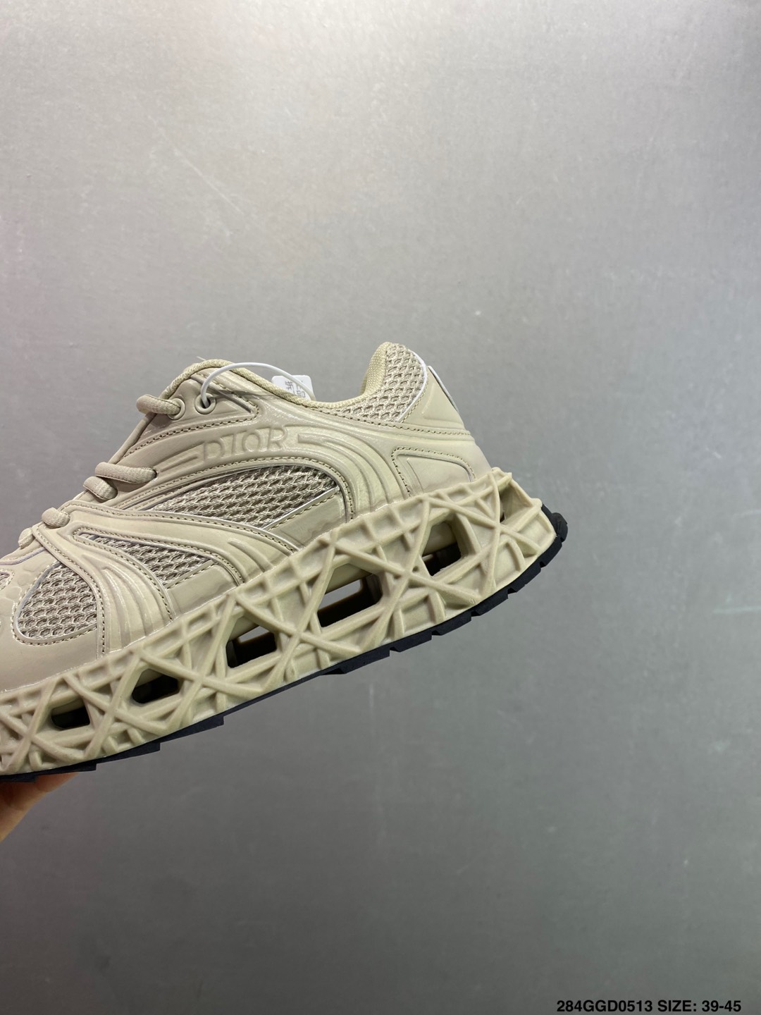 Dior Men's Beige Mesh and Technical Fabric Low-Top Sneakers with CD30 Reflective Logo 3 i1747070686932 9146 0 5