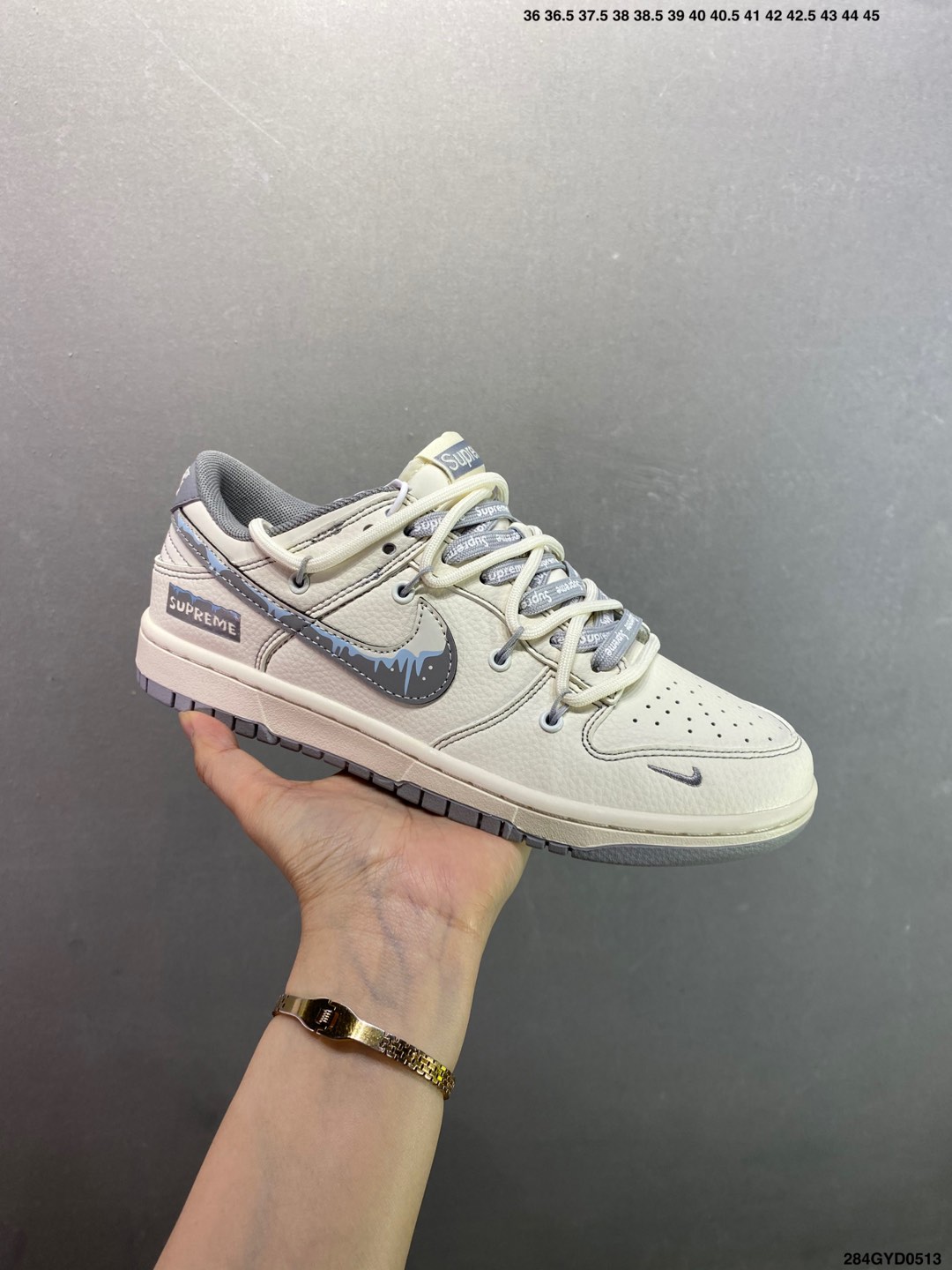 NK Dunk Low Retro Custom Casual Sneakers - Supreme Edition, Cream White 3 i1747070790634 7415 0 1