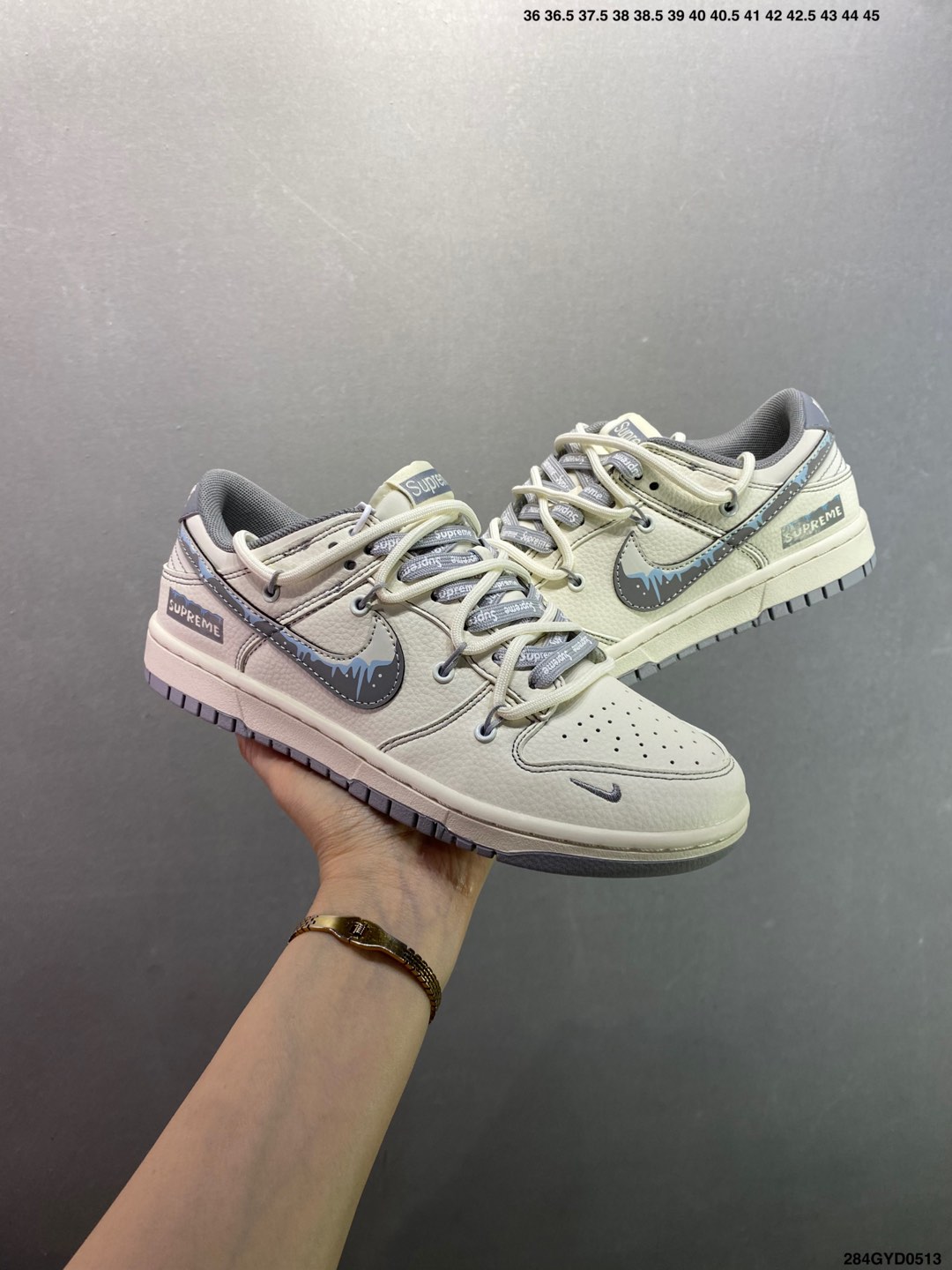 NK Dunk Low Retro Custom Casual Sneakers - Supreme Edition, Cream White 9 i1747070790703 1738 0 7