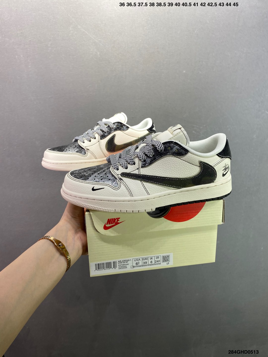 Nike Air Jordan 1 Low Custom Sneakers - Premium Leather, Retro Style 10 i1747070889784 2463 0 8