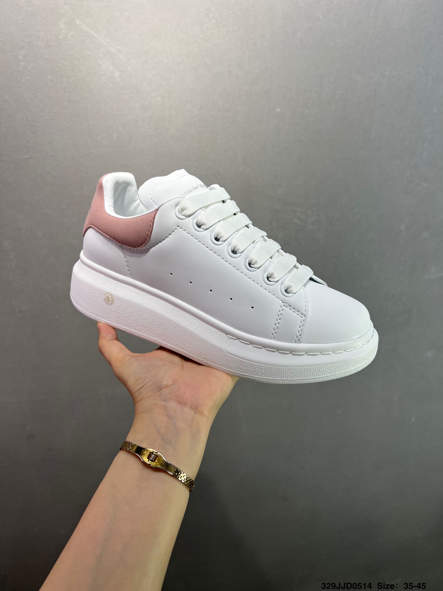 Alexander McQueen Oversized Sole Leather Sneakers - White/Vanilla 5 i1747147740236 3837 0 1
