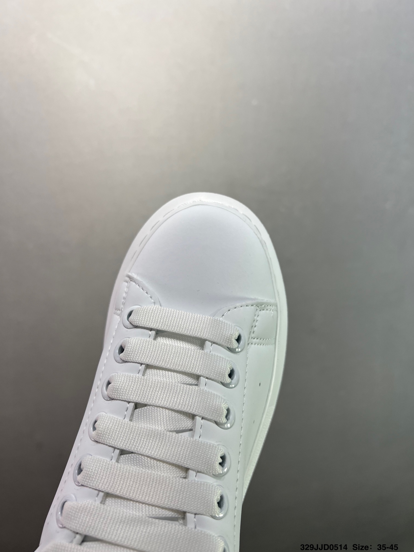 Alexander McQueen Oversized White Leather Sneakers with Grey Suede Heel 6 i1747147810224 2962 0 4
