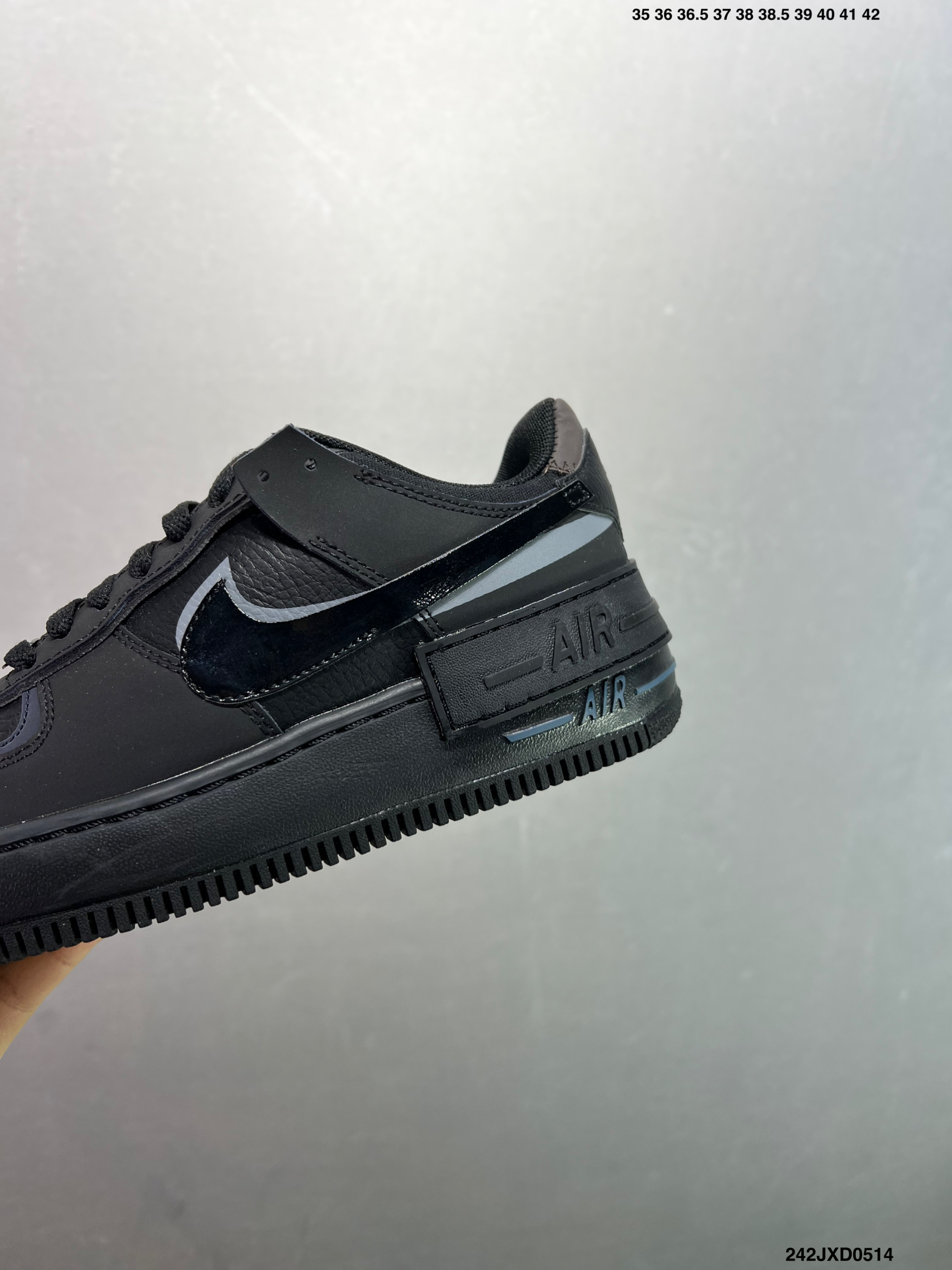 Nike Air Force 1 Shadow: Deconstructed Black Low-Top Sneakers 7 i1747148974012 9539 0 5