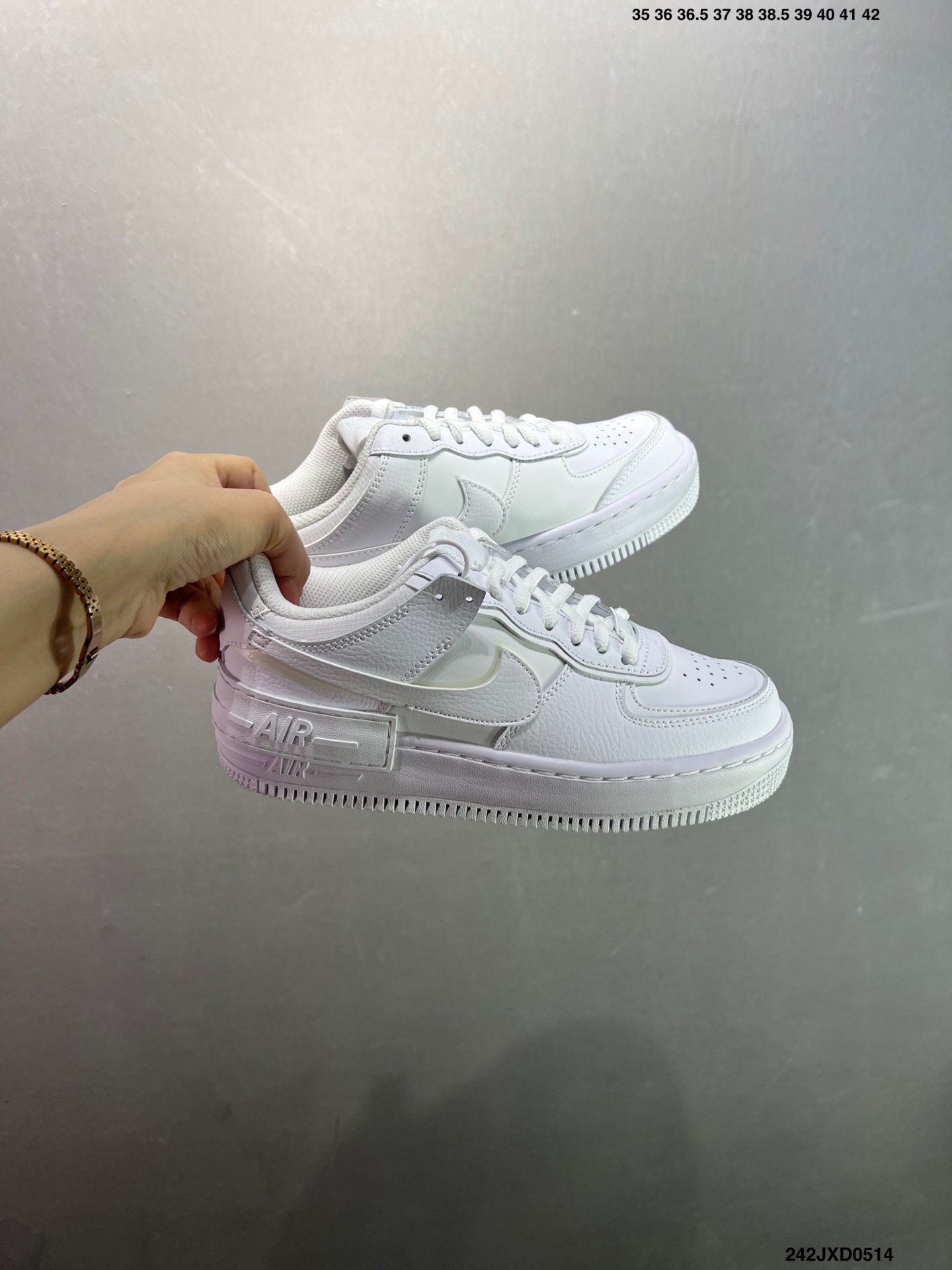 Nike Air Force 1 Shadow: Deconstructed White Leather Sneakers 10 i1747149006460 4471 0 8