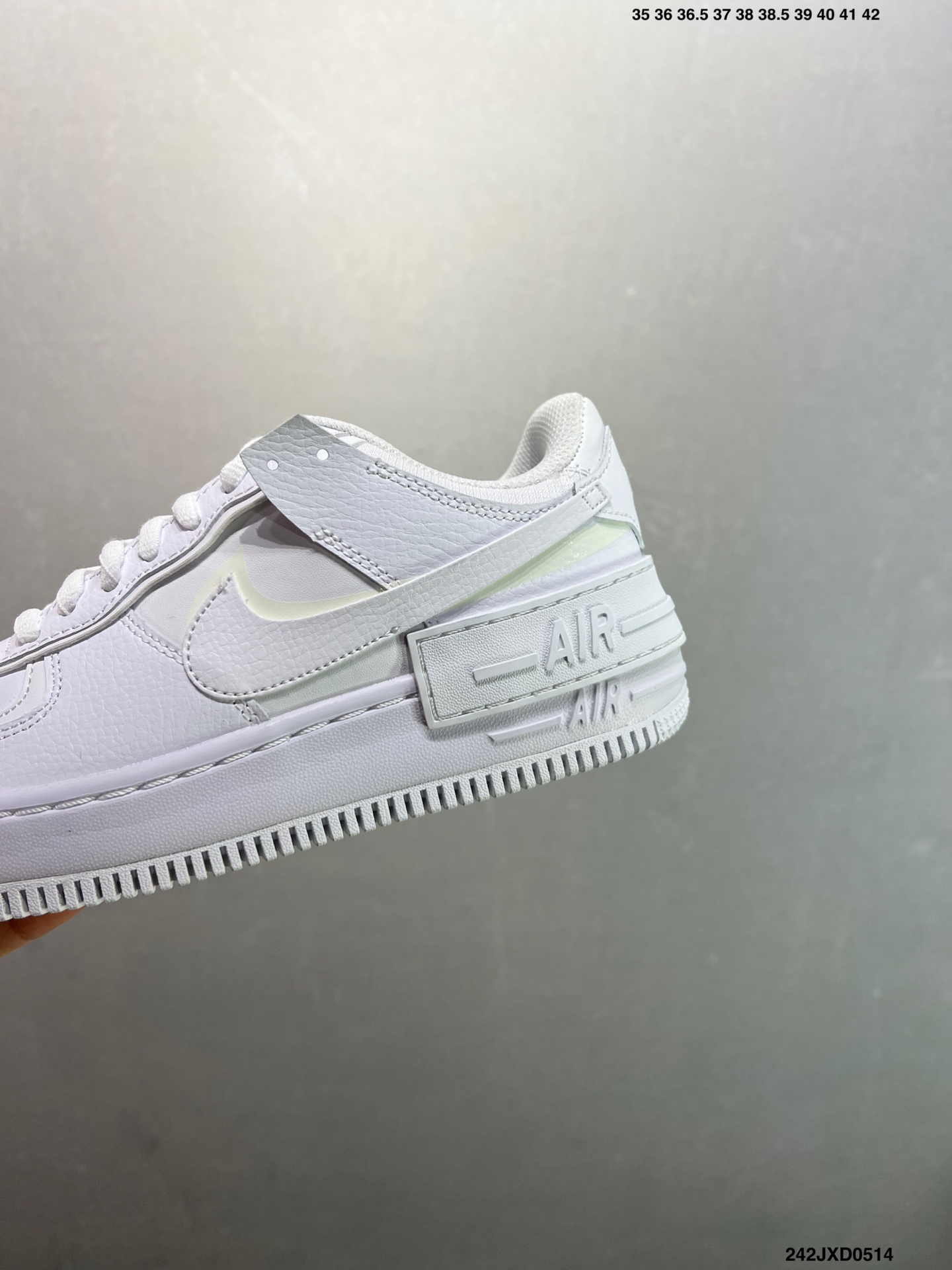 Nike Air Force 1 Shadow: Deconstructed White Leather Sneakers 7 i1747149006465 1392 0 5