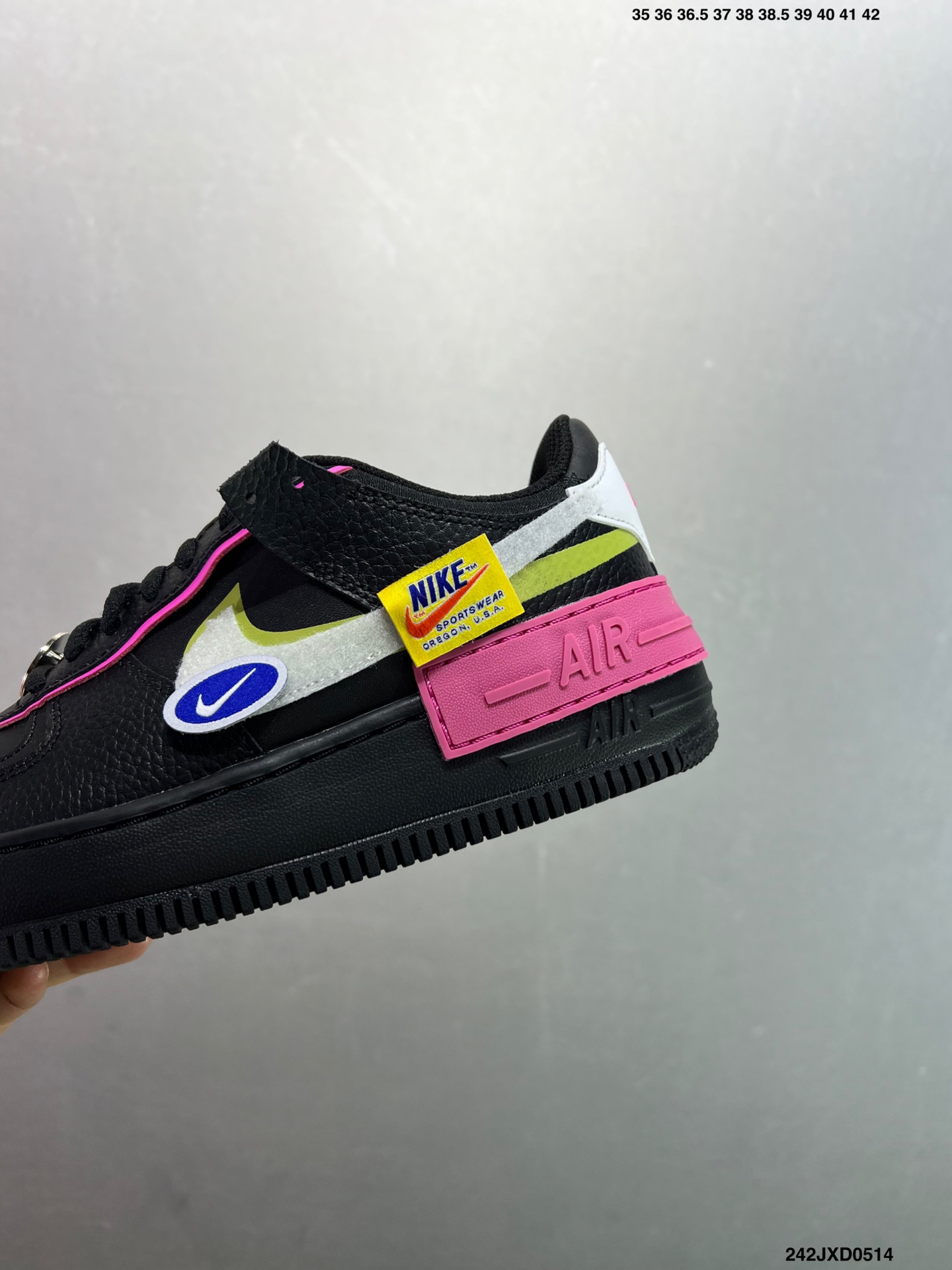 Nike Air Force 1 Shadow AF1 Deconstructed Low-Top Sneakers - Black/Multi 7 i1747149051927 1844 0 5