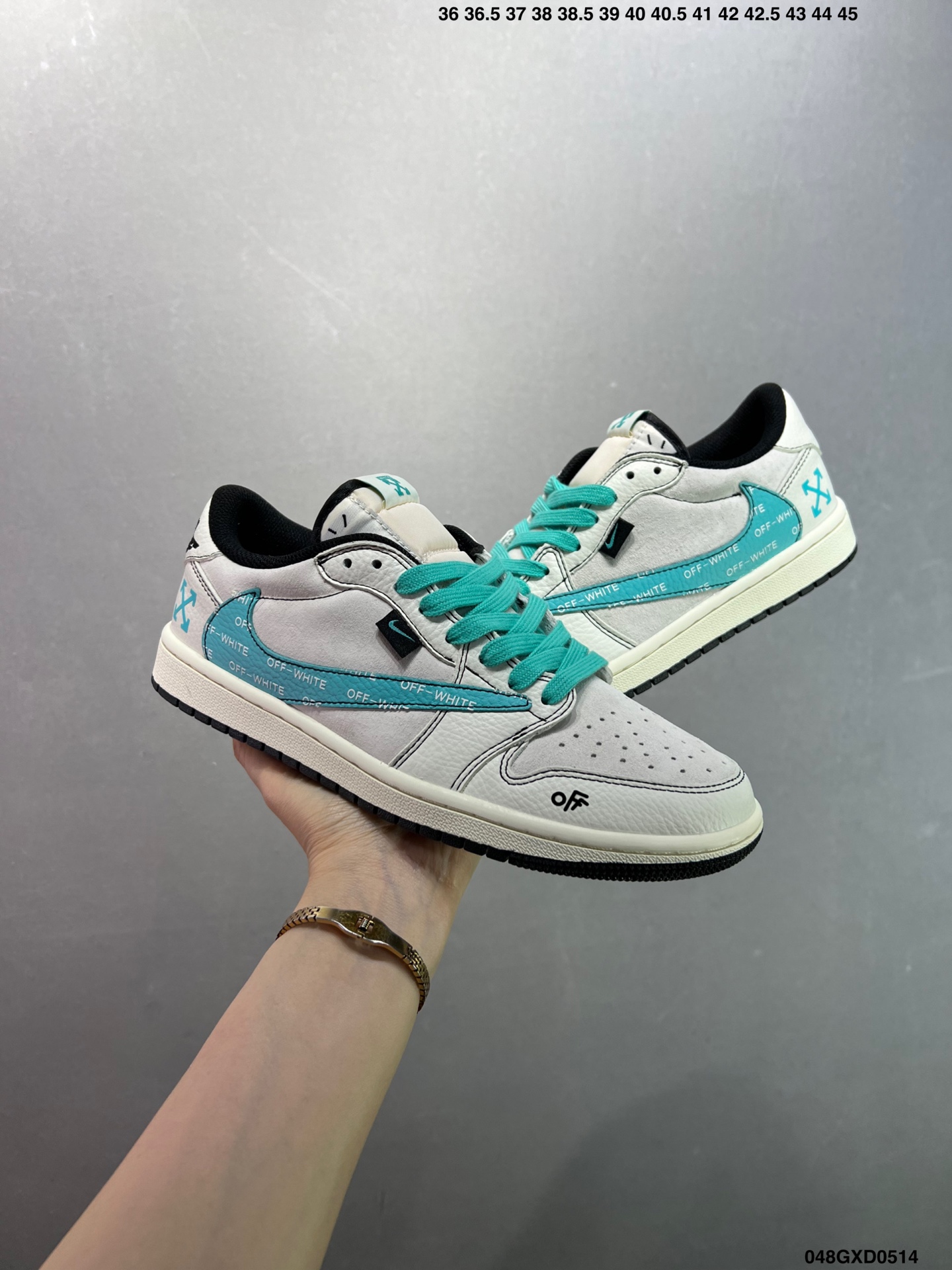 Nike Air Jordan 1 Low Custom Off-White Edition Sneakers 9 i1747151305202 8121 0 7