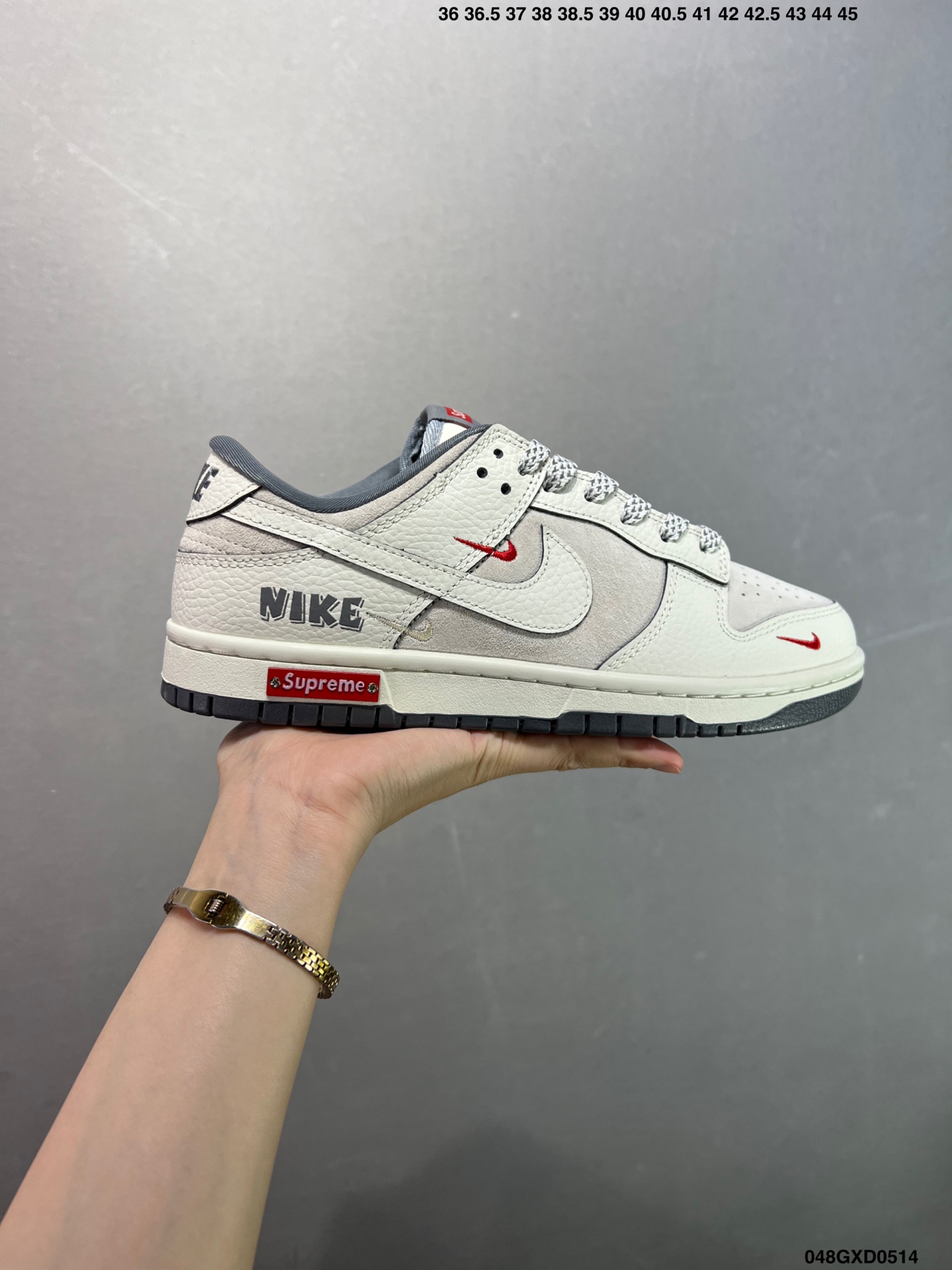 Nike Dunk Low Custom Sneakers - Supreme Edition - SC9207-402