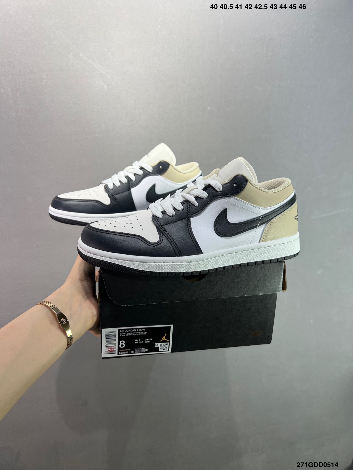 Air Jordan 1 Low Black Toe White Sneakers,HV5968-001, Perfect Details 10 i1747152440379 2747 0 8