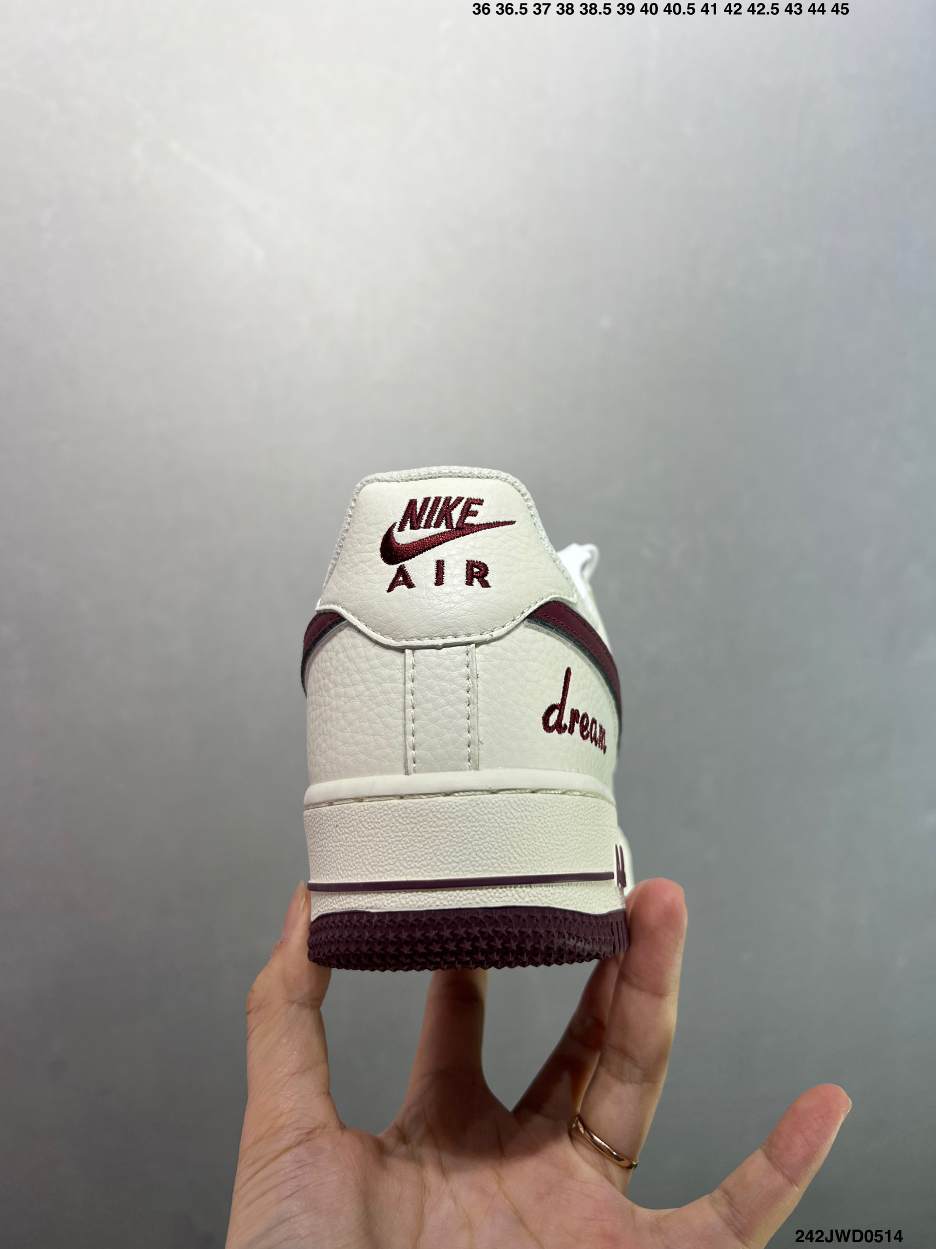 Nike Air Force 1 Low '07 Dream White Burgundy Casual Sneakers 5 i1747152624439 5276 0 3