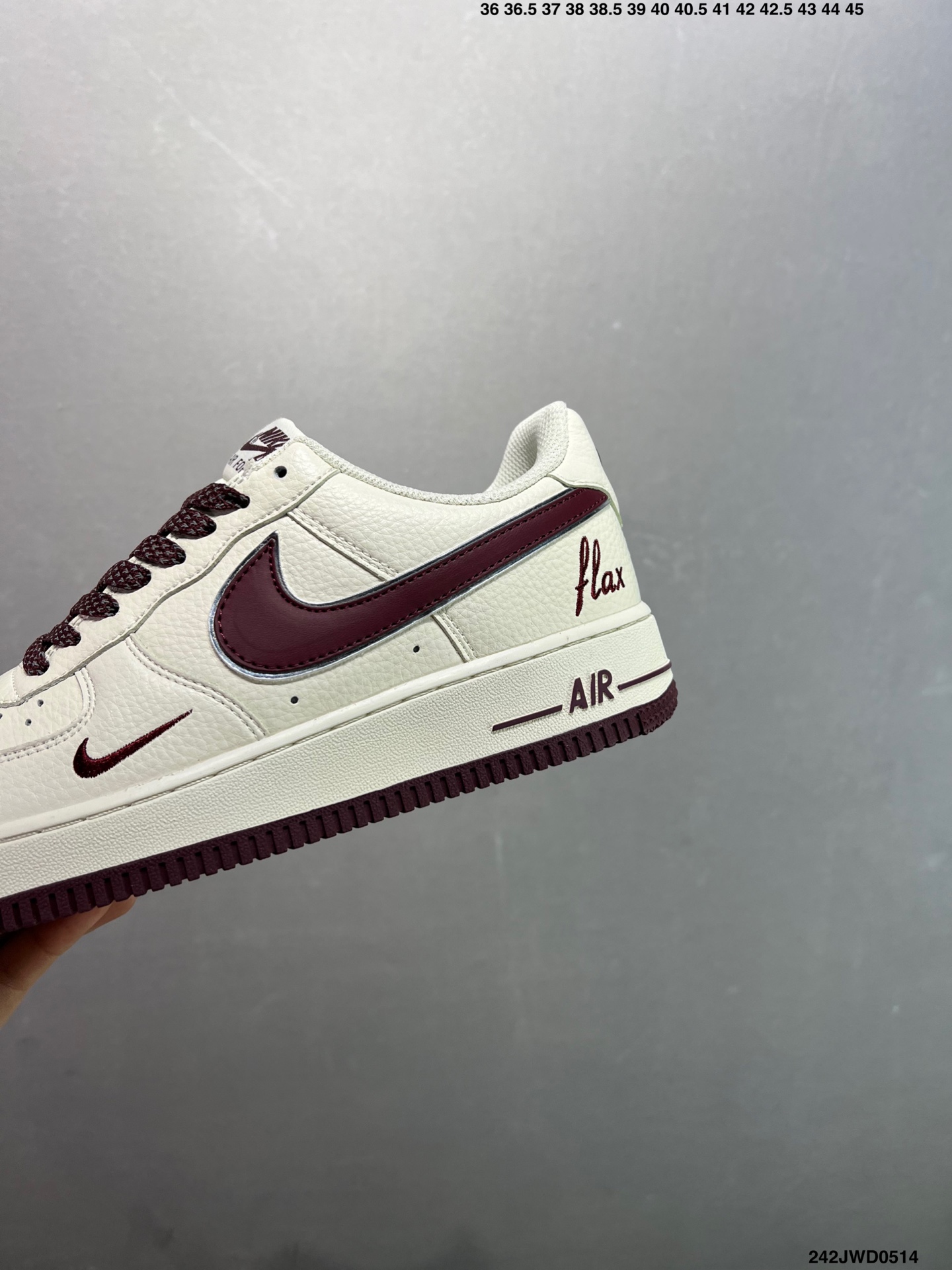Nike Air Force 1 Low '07 Dream White Burgundy Casual Sneakers 7 i1747152624748 987 0 5