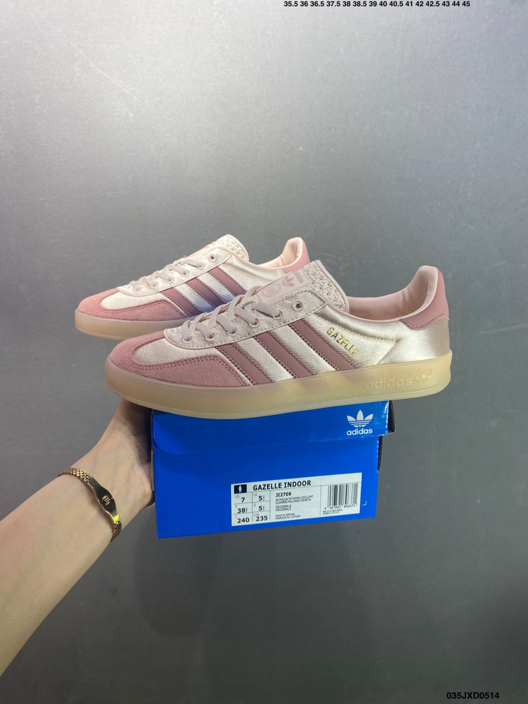 Adidas Originals Gazelle Indoor Pink Suede Leather Sneakers for Women 10 i1747154340747 960 0 8