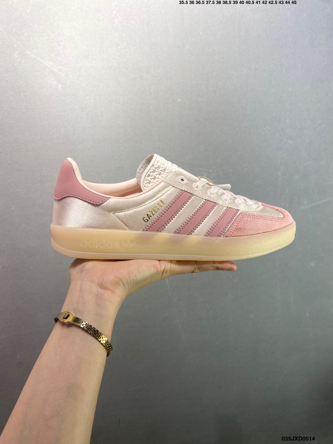 Adidas Originals Gazelle Indoor Pink Suede Leather Sneakers for Women 2 i1747154340812 472 0 0
