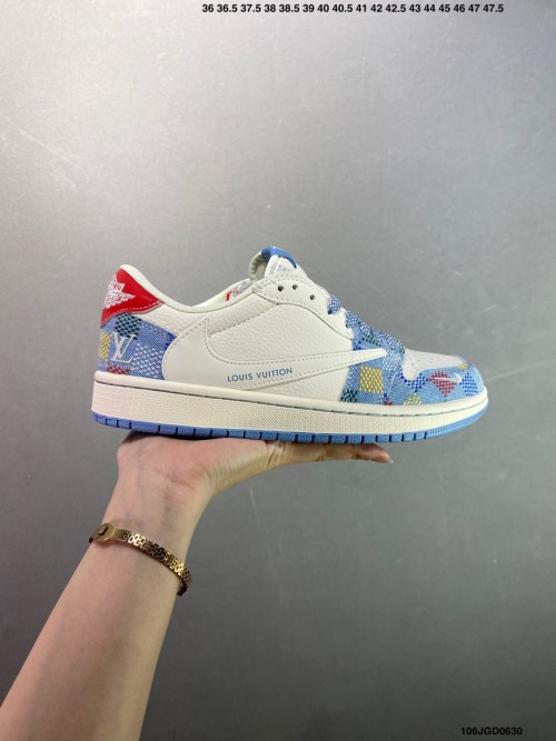 Louis Vuitton x Air Jordan 1 Low Custom Sneakers 1 Louis Vuitton x Air Jordan 1 Low Custom Sneakers