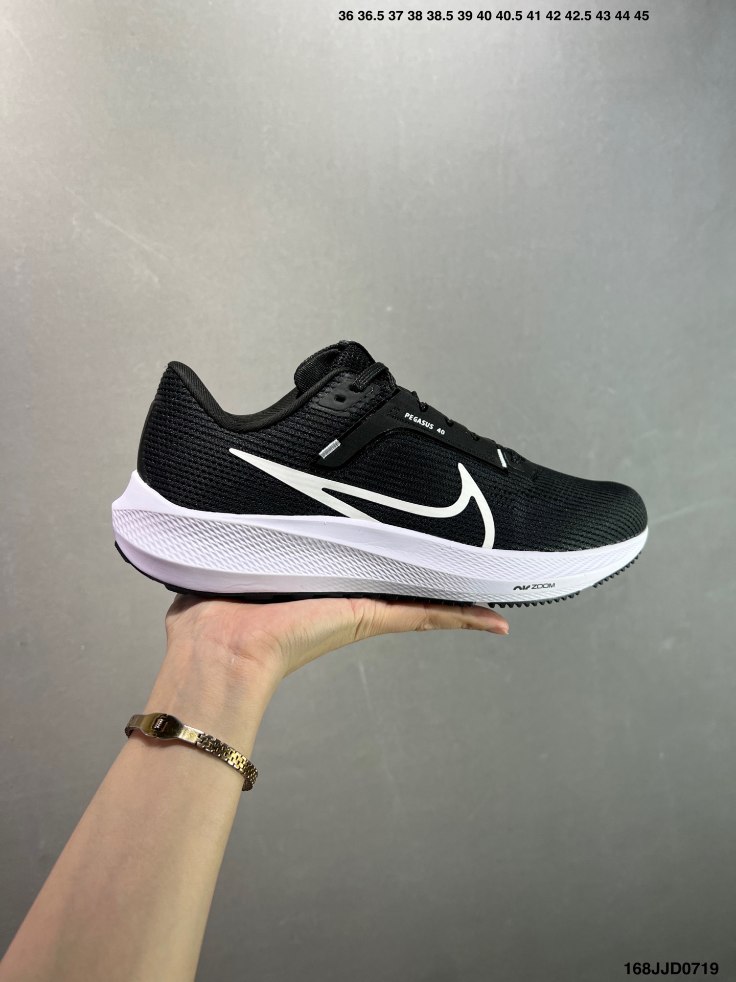 Nike Air Zoom Pegasus 41 Running Shoes - Black and White