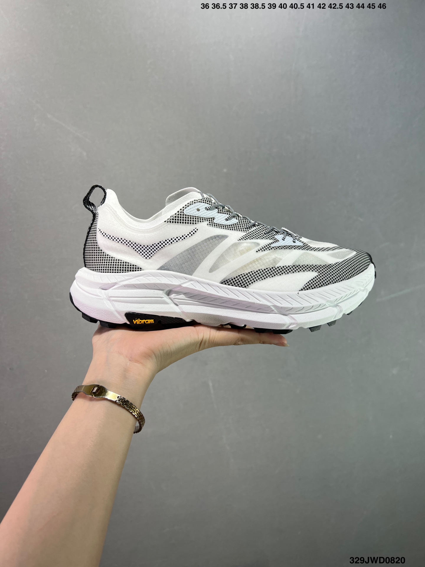 Hoka One One Mafate Speed 4 Lite Silver Black Running Shoes