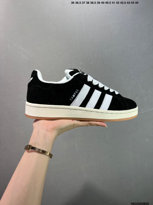 Adidas Originals Campus 00s: Retro Low-Top Sneakers - Black/White 1 Adidas Originals Campus 00s: Retro Low-Top Sneakers - Black/White