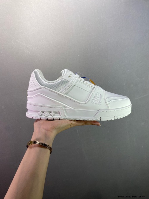 Louis Vuitton Trainer Sneaker: Newest Basketball-Inspired Design, All White 1 Louis Vuitton Trainer Sneaker: Newest Basketball-Inspired Design, All White