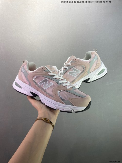 New Balance 530: Classic Retro Running Shoes, Pink/Silver, Sizes 36-45 1 New Balance 530: Classic Retro Running Shoes, Pink/Silver, Sizes 36-45