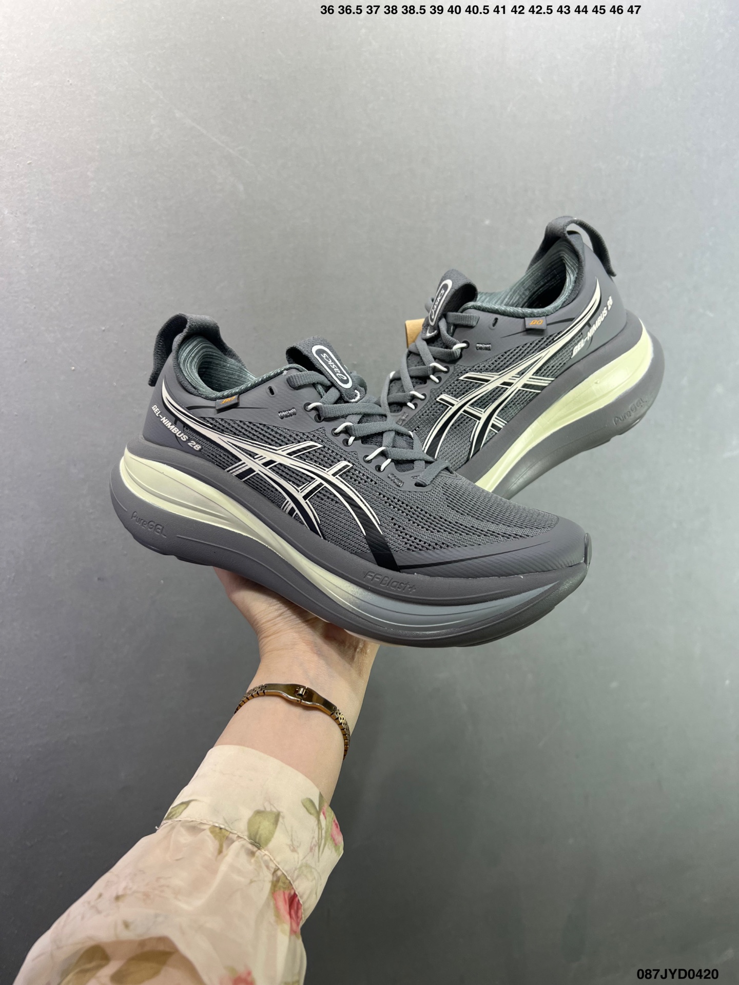 Asics GEL-Nimbus 28 复古潮流 低帮 休闲跑步鞋