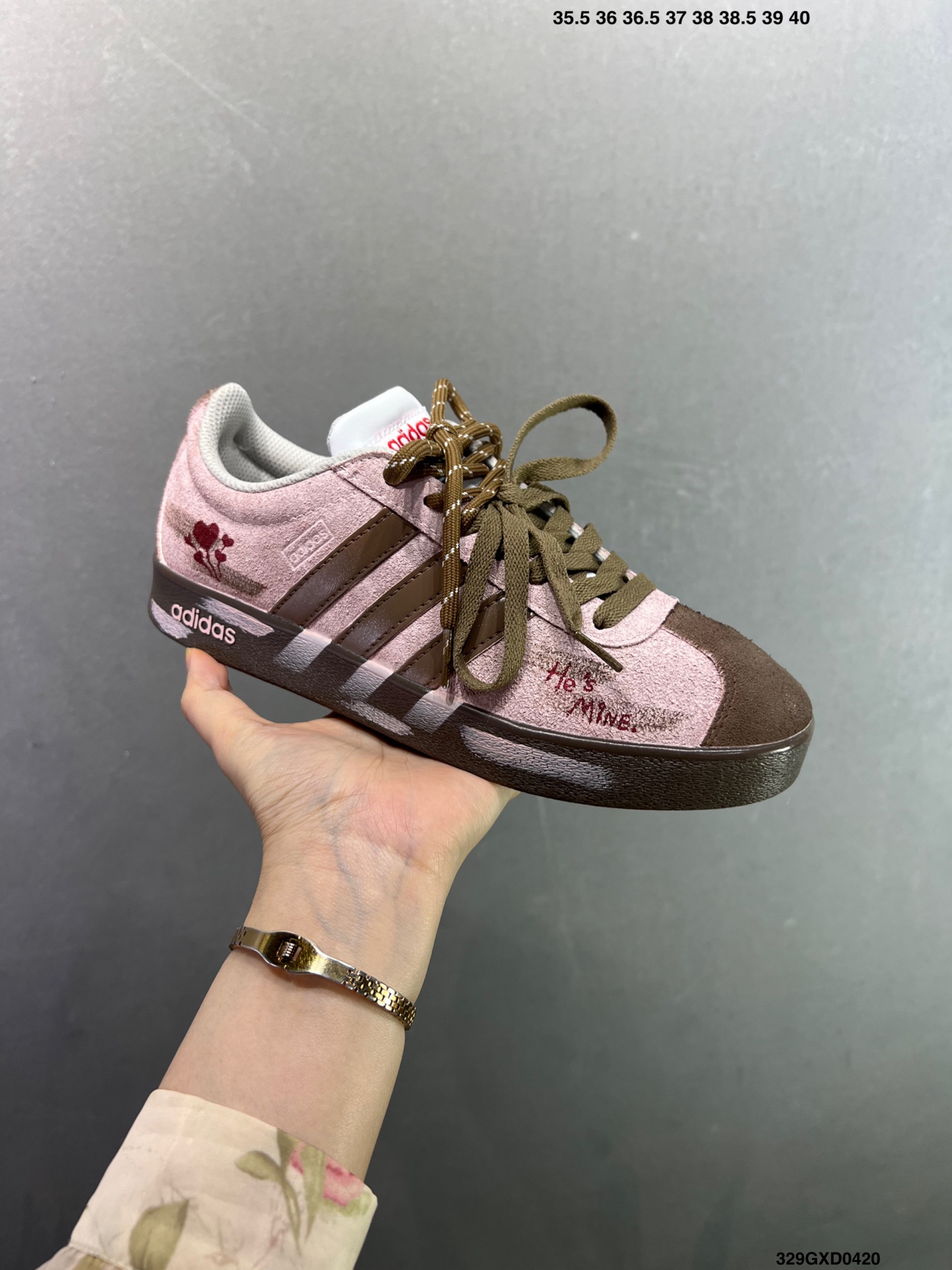 Adidas Vl Court Classic ‘DIY’定制 阿迪达斯 运动休闲 低帮德训T头鞋 HQ1802
