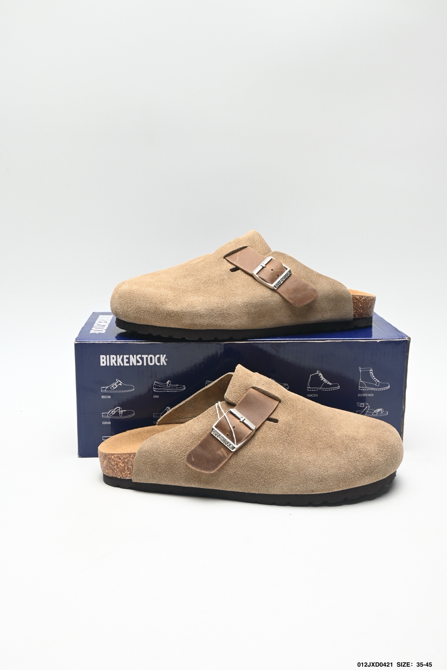 180 Birkenstock Boston Shearling 简约时尚 舒适百搭 耐磨防滑 半包勃肯休闲鞋 0560771