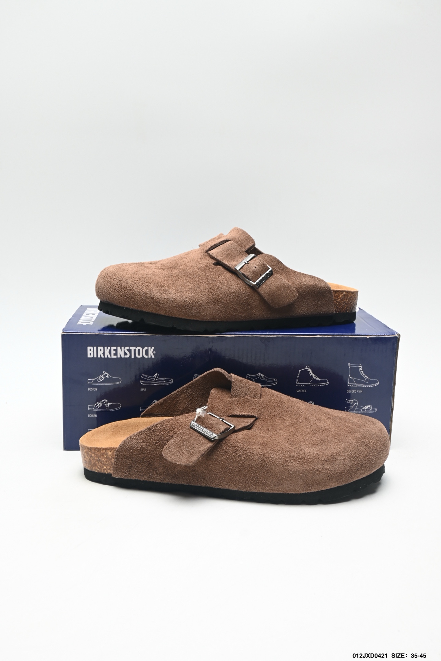 180 Birkenstock Boston Shearling 简约时尚 舒适百搭 耐磨防滑 半包勃肯休闲鞋 0560771