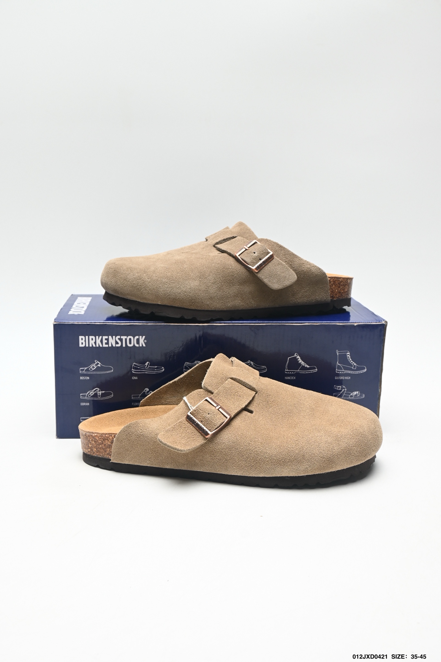 180 Birkenstock Boston Shearling 简约时尚 舒适百搭 耐磨防滑 半包勃肯休闲鞋 0560771