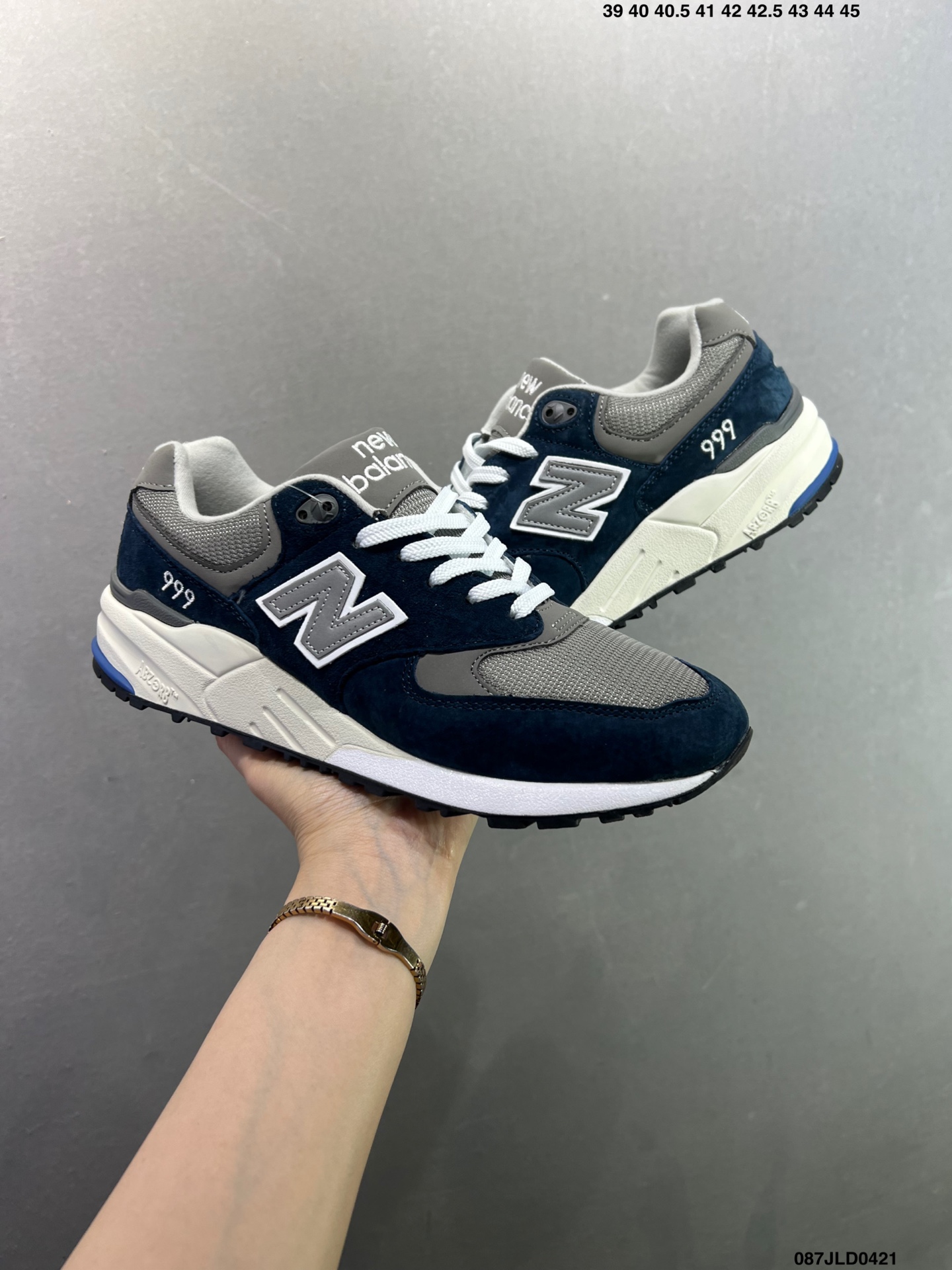 220 New Balance NB 999系列 新百伦圆头系带减震防滑透气低帮跑步鞋 ML999AD