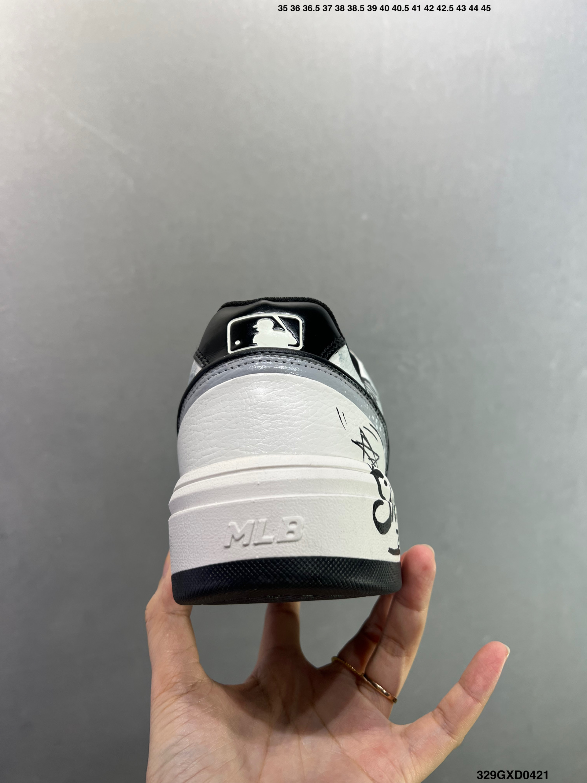 290 MLB NY 印花网红老爹鞋 涂鸦恶作剧 内增高6cm 3ASXCA12N