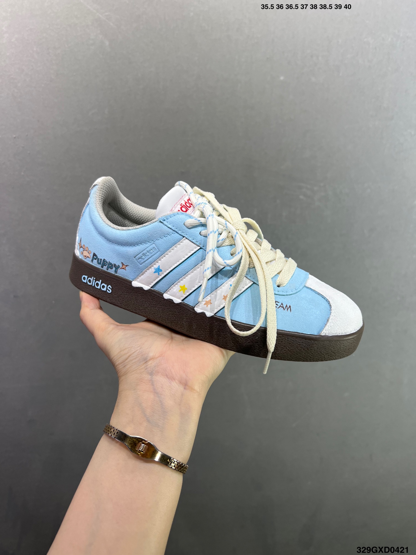 290 Adidas Vl Court Classic ‘DIY’定制 阿迪达斯 运动休闲 低帮德训T头鞋 HQ1802