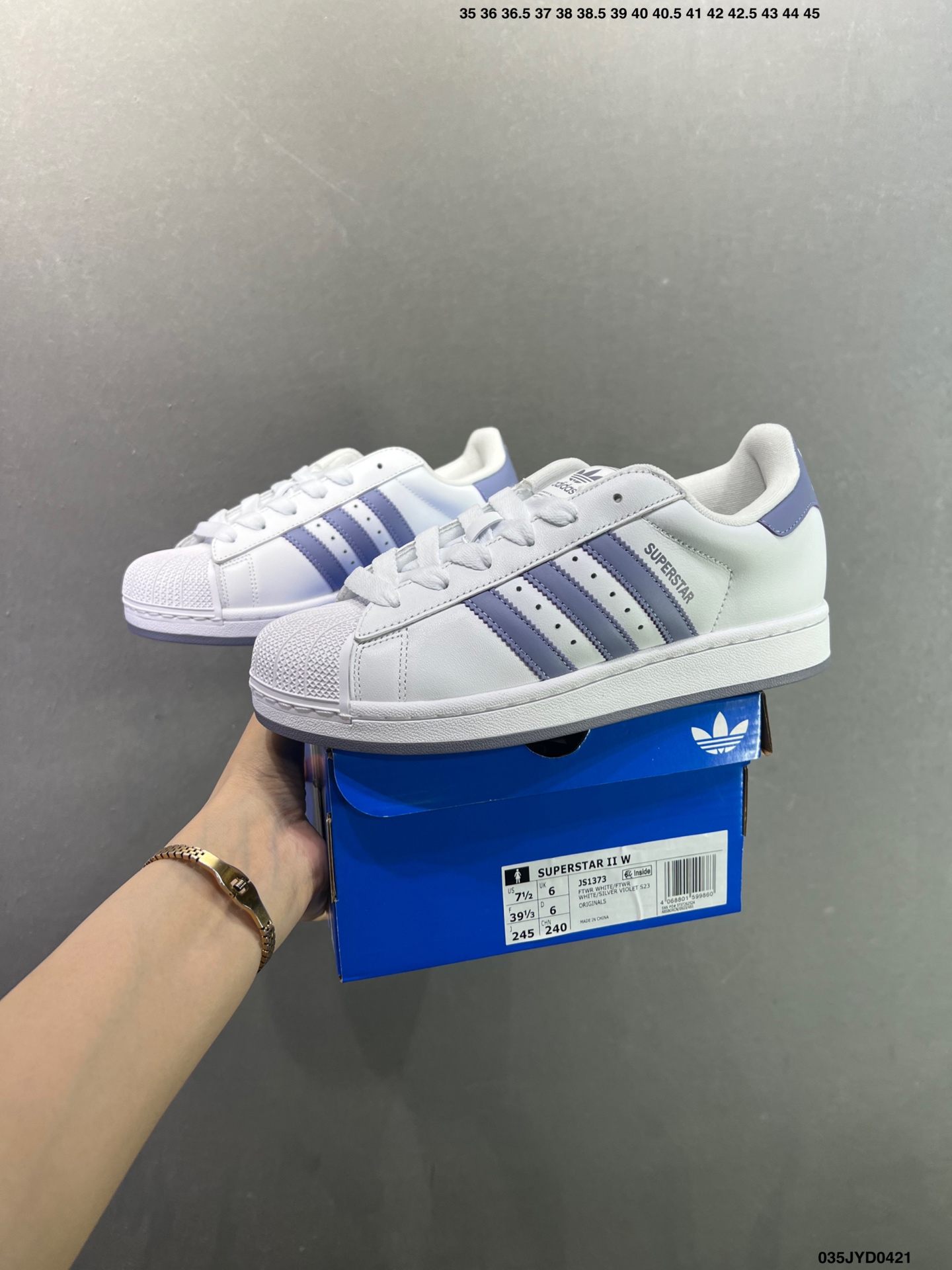 190 阿迪达斯/三叶草Adidas Originals Superstar II 经典贝壳头系列低帮百搭休闲运动板鞋 JH9977