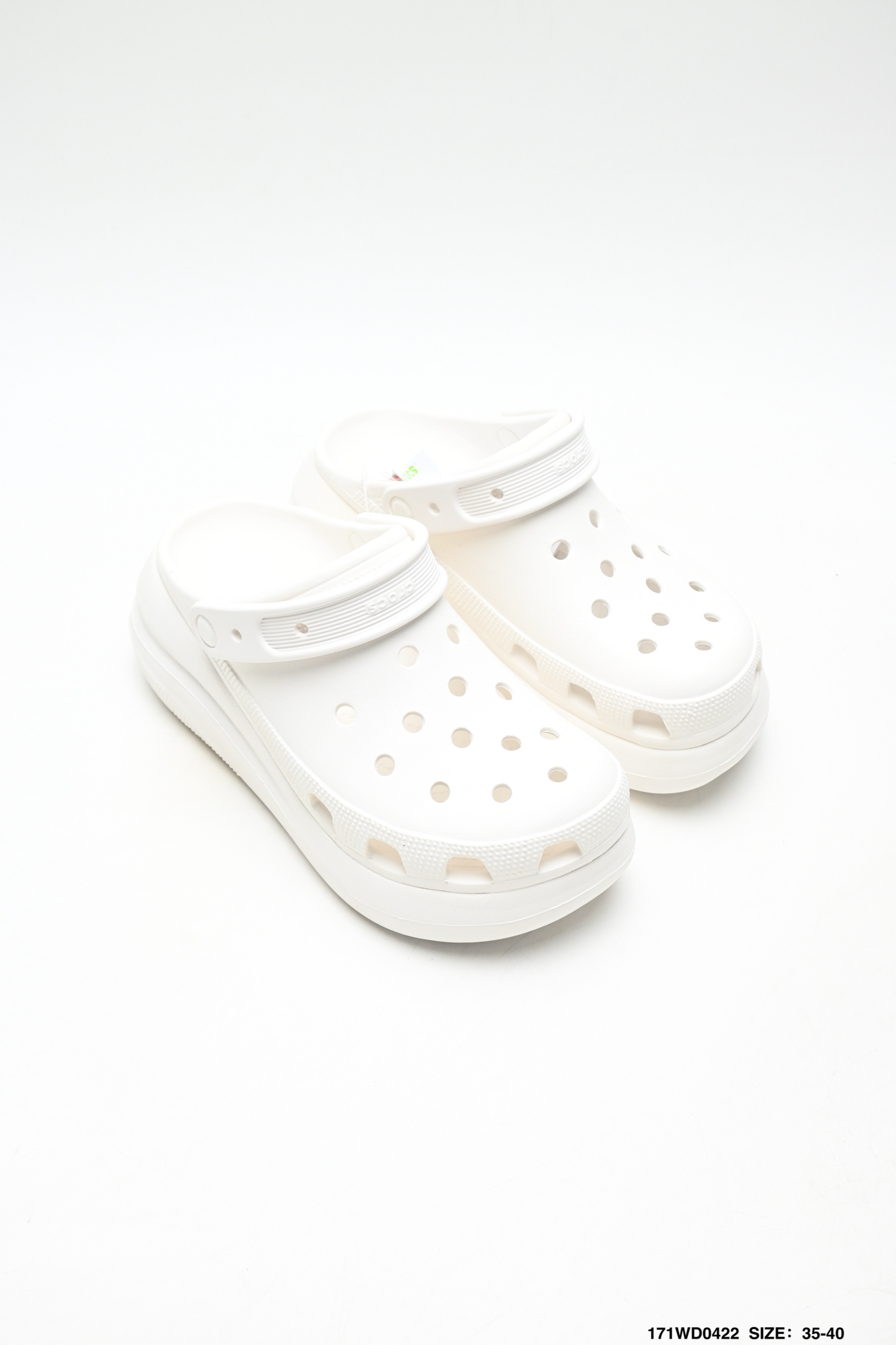 90 Crocs卡骆驰 简约圆头 防磨防滑包头拖鞋