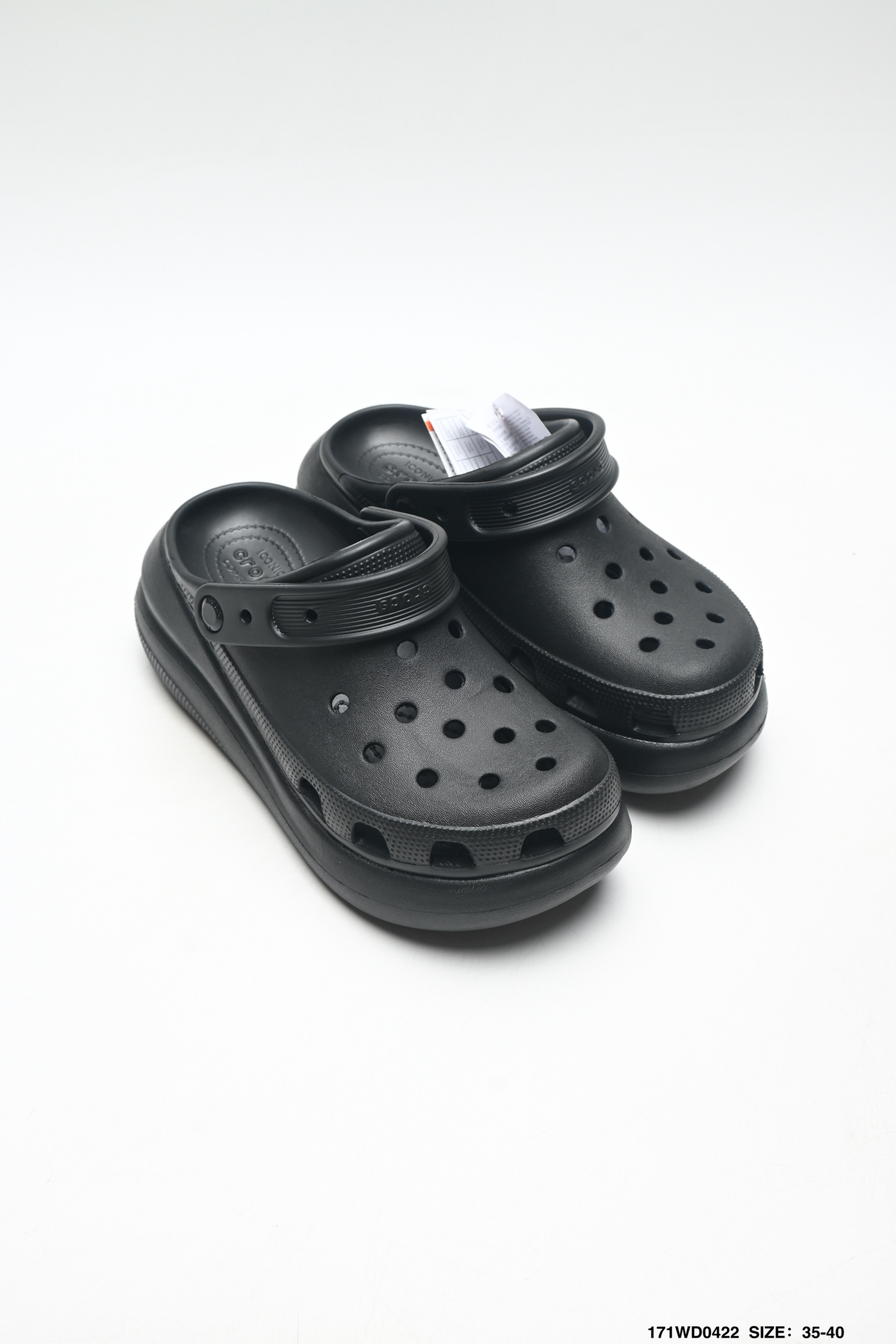 90 Crocs卡骆驰 简约圆头 防磨防滑包头拖鞋