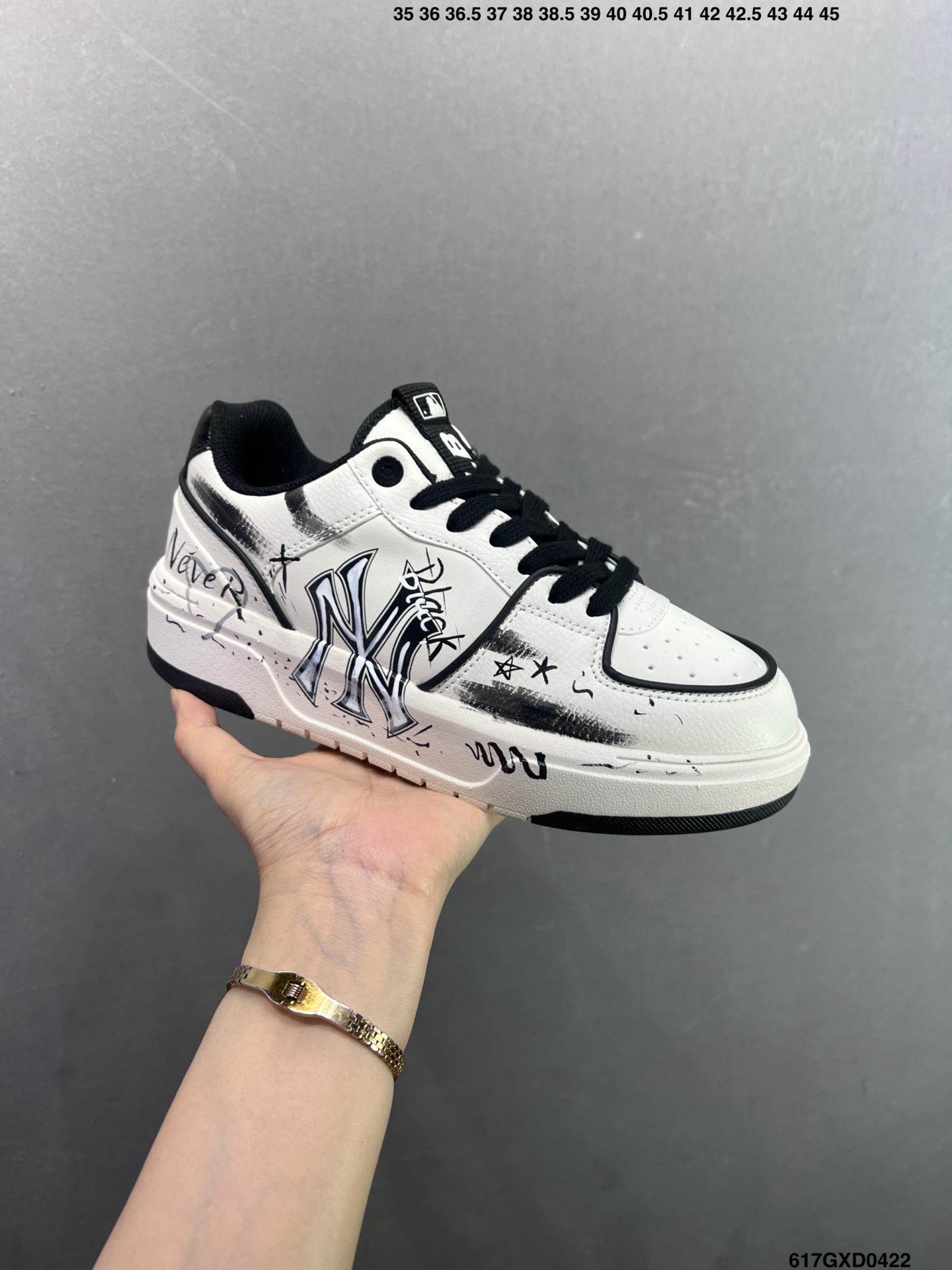 290 MLB NY 印花网红老爹鞋 涂鸦恶作剧 3ASXCA12N