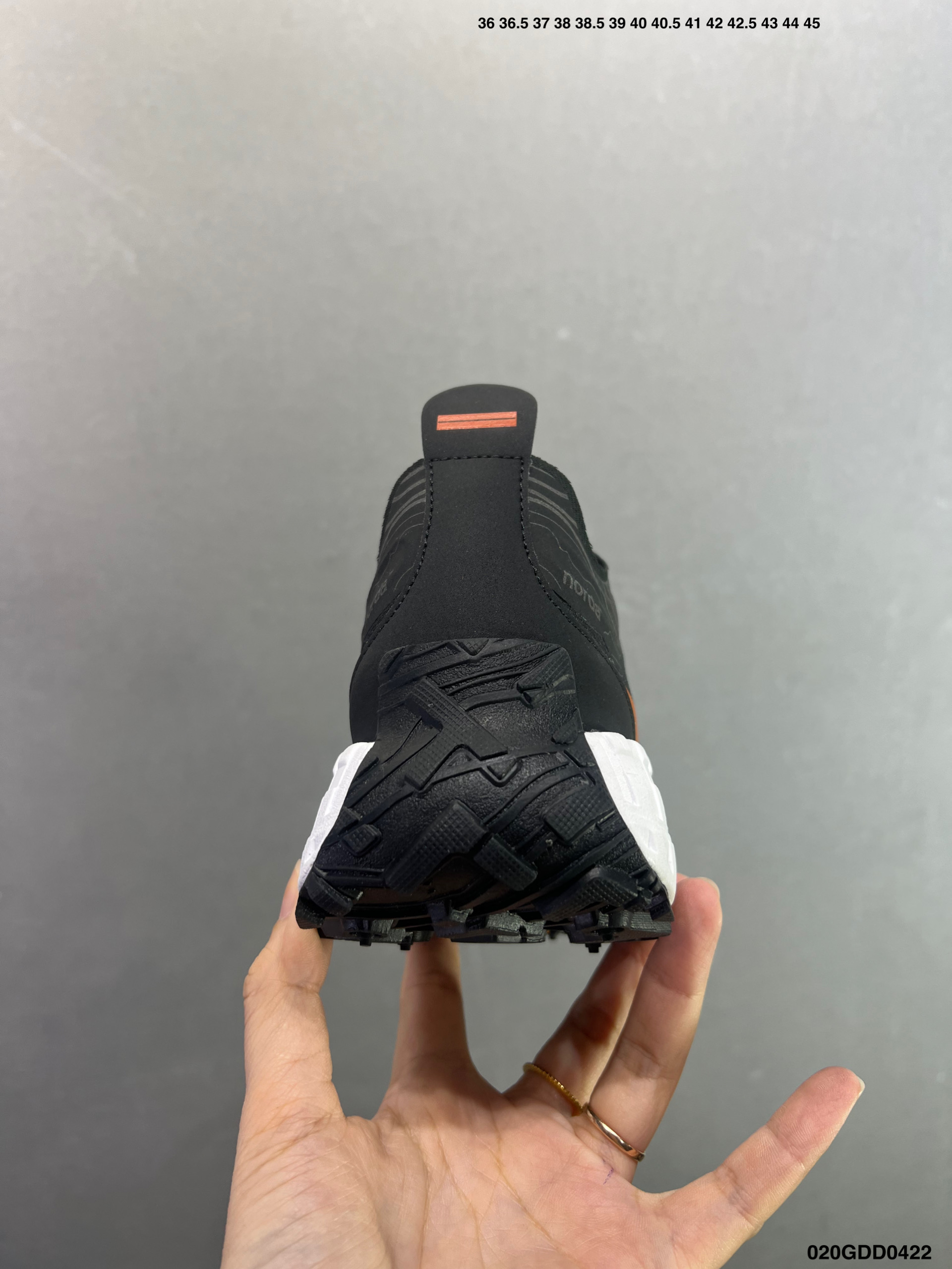 250 ZEGNA x NORDA 001 厚底系带耐磨 低帮 户外 越野登山功能鞋 NORDA001-M-STLTHBLK-8