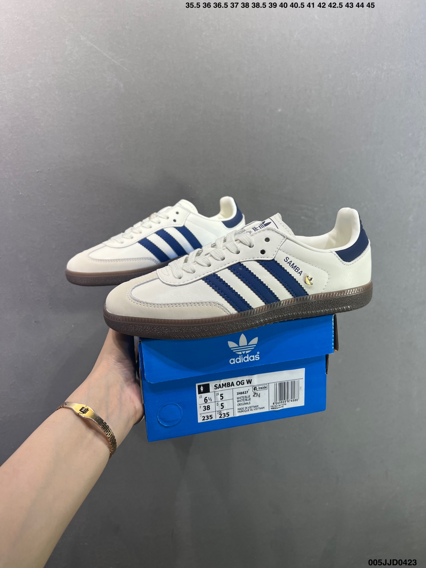 Adidas Originals Samba OG阿迪达斯 桑巴舞系列绅士德训足球风百搭低帮休闲运动板鞋 KK2066