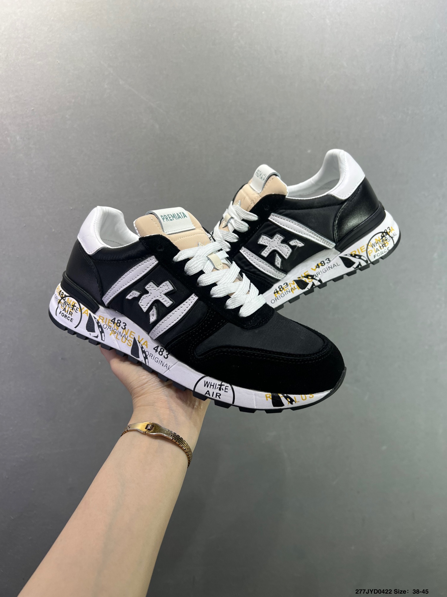 Premiata Lander Trainers 兰诺系列米字低帮复古百搭休闲训练运动鞋“黑白荧光绿”1076106-Top High Quatity Cheap Sneakers Fashion Clothing Clothes Bags handbags Shoes of all Brand wholesale With The best Quality And Beautiful Price from China Factory Chinese suppliers wholesaler seller Premiata Lander Trainers 兰诺系列米字低帮复古百搭休闲训练运动鞋“黑白荧光绿”1076106