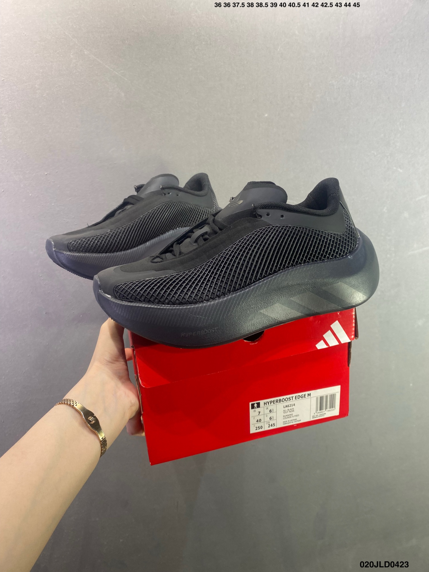 Adidas阿迪达斯HYPERBOOST EDGE耐磨减震运动跑步鞋 YBD039-Top High Quatity Cheap Sneakers Fashion Clothing Clothes Bags handbags Shoes of all Brand wholesale With The best Quality And Beautiful Price from China Factory Chinese suppliers wholesaler seller Adidas阿迪达斯HYPERBOOST EDGE耐磨减震运动跑步鞋 YBD039