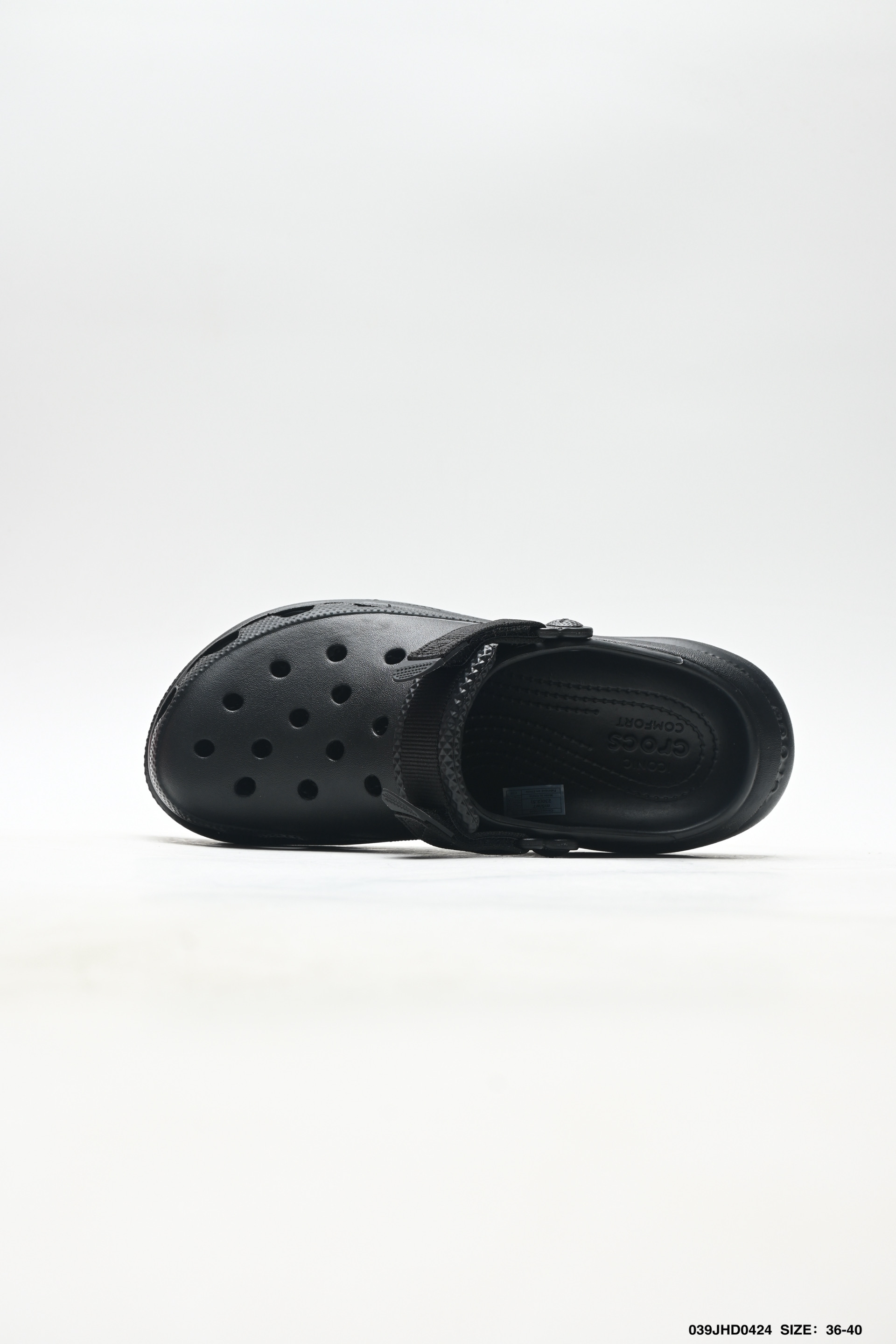 Crocs卡骆驰 简约圆头 防磨防滑包头拖鞋