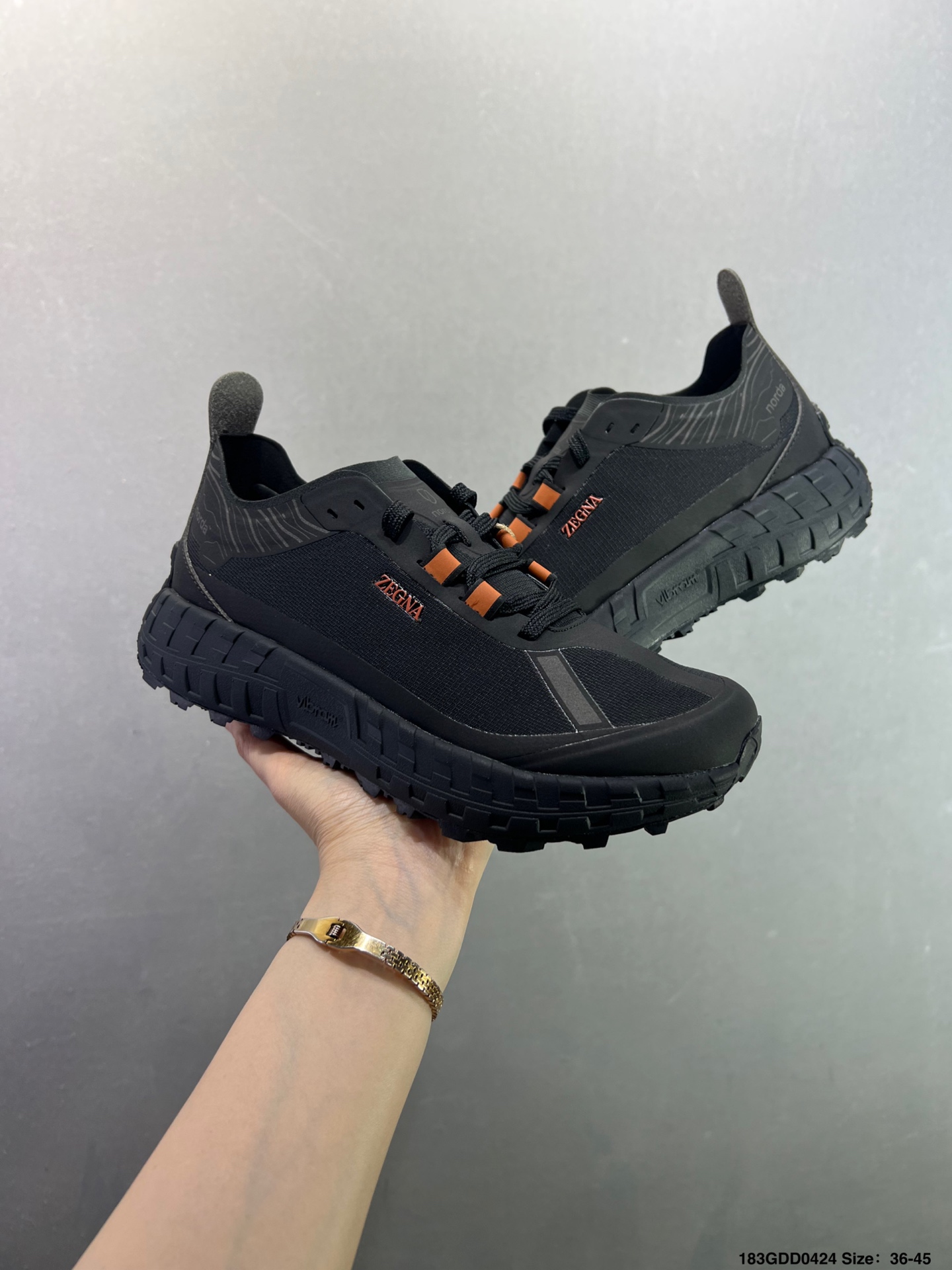 ZEGNA x NORDA 001 厚底系带耐磨 低帮 户外 越野登山功能鞋 NORDA001-M-STLTHBLK-8-Top High Quatity Cheap Sneakers Fashion Clothing Clothes Bags handbags Shoes of all Brand wholesale With The best Quality And Beautiful Price from China Factory Chinese suppliers wholesaler seller ZEGNA x NORDA 001 厚底系带耐磨 低帮 户外 越野登山功能鞋 NORDA001-M-STLTHBLK-8