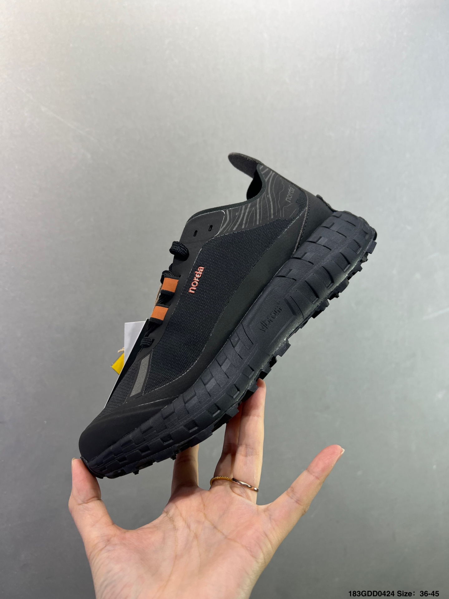 ZEGNA x NORDA 001 厚底系带耐磨 低帮 户外 越野登山功能鞋 NORDA001-M-STLTHBLK-8-Top High Quatity Cheap Sneakers Fashion Clothing Clothes Bags handbags Shoes of all Brand wholesale With The best Quality And Beautiful Price from China Factory Chinese suppliers wholesaler seller ZEGNA x NORDA 001 厚底系带耐磨 低帮 户外 越野登山功能鞋 NORDA001-M-STLTHBLK-8
