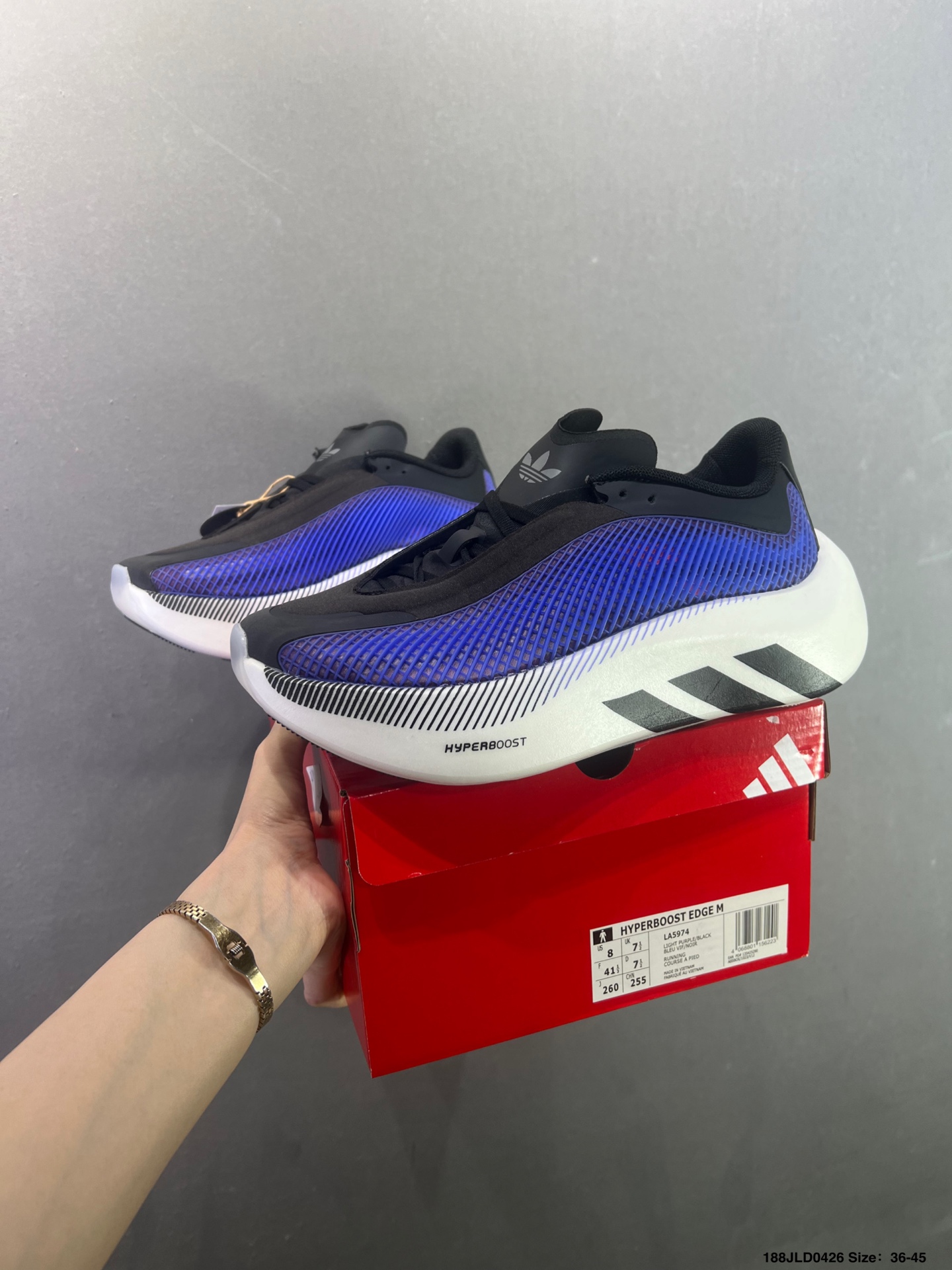 AD Hyperboost Edge 爆米花缓震舒适贴合跑步鞋-Top High Quatity Cheap Sneakers Fashion Clothing Clothes Bags handbags Shoes of all Brand wholesale With The best Quality And Beautiful Price from China Factory Chinese suppliers wholesaler seller AD Hyperboost Edge 爆米花缓震舒适贴合跑步鞋