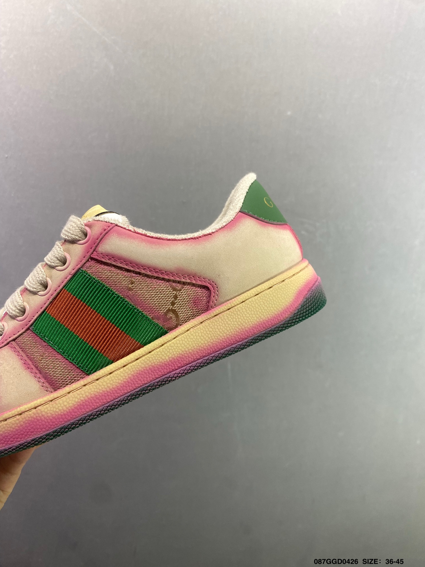 GUCCI古驰 Screener 胖丁 皮革 低帮圆头系带 时尚板鞋 做旧版 570443 9Y920 9666-Top High Quatity Cheap Sneakers Fashion Clothing Clothes Bags handbags Shoes of all Brand wholesale With The best Quality And Beautiful Price from China Factory Chinese suppliers wholesaler seller GUCCI古驰 Screener 胖丁 皮革 低帮圆头系带 时尚板鞋 做旧版 570443 9Y920 9666