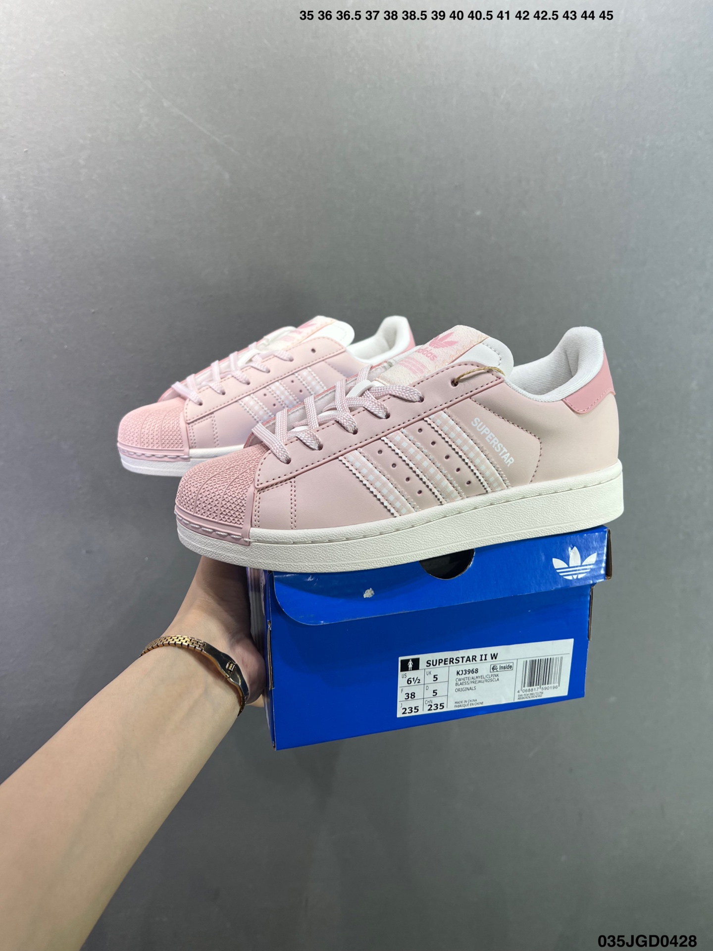 阿迪达斯/三叶草Adidas Originals Superstar II 经典贝壳头系列低帮百搭休闲运动板鞋 JH9977