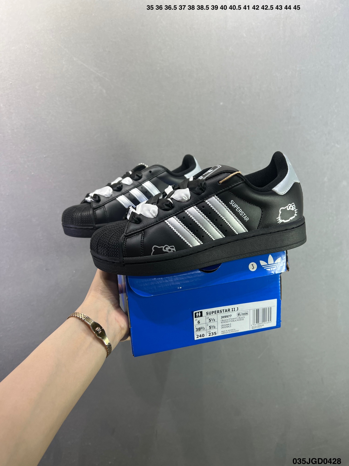 阿迪达斯/三叶草Adidas Originals Superstar II 经典贝壳头系列低帮百搭休闲运动板鞋 JH9977