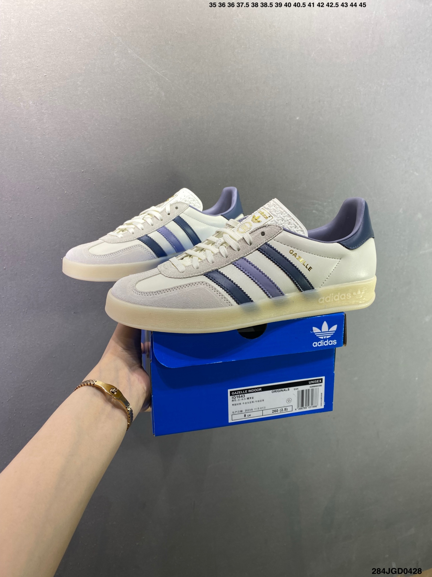 阿迪达斯 Adidas Originals Gazelle Indoor复古三叶草防滑透明橡胶板鞋经典运动鞋 IG1643-Top High Quatity Cheap Sneakers Fashion Clothing Clothes Bags handbags Shoes of all Brand wholesale With The best Quality And Beautiful Price from China Factory Chinese suppliers wholesaler seller 阿迪达斯 Adidas Originals Gazelle Indoor复古三叶草防滑透明橡胶板鞋经典运动鞋 IG1643