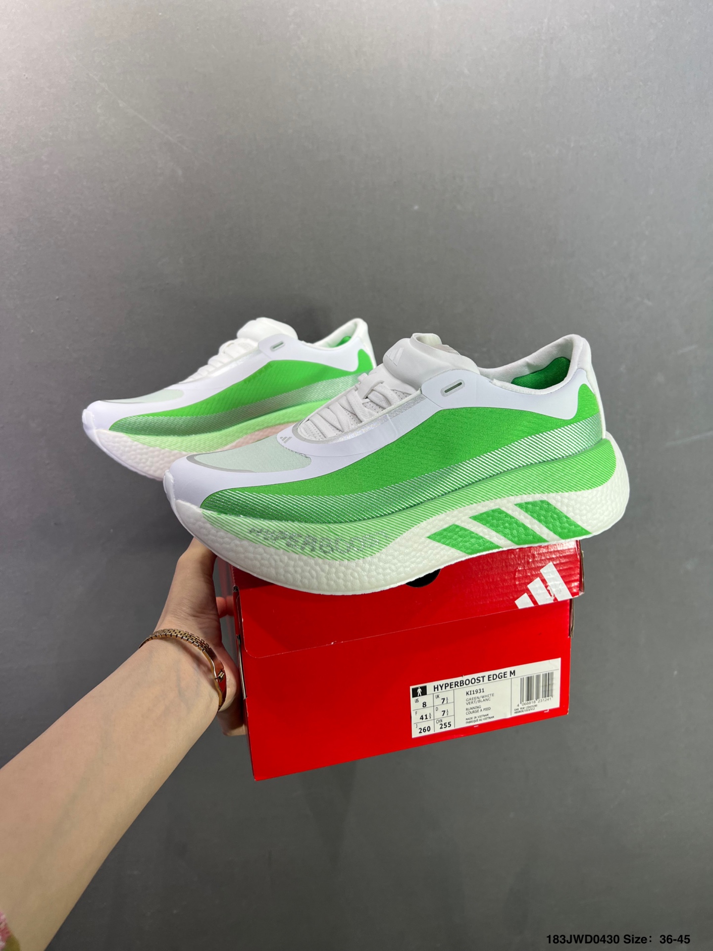 Adidas Hyperboost EDGE 阿迪达斯 耐磨缓震 Boost 爆米花 休闲运动跑鞋 KI1931-Top High Quatity Cheap Sneakers Fashion Clothing Clothes Bags handbags Shoes of all Brand wholesale With The best Quality And Beautiful Price from China Factory Chinese suppliers wholesaler seller Adidas Hyperboost EDGE 阿迪达斯 耐磨缓震 Boost 爆米花 休闲运动跑鞋 KI1931